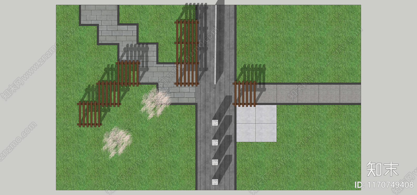 现代口袋公园SU模型下载【ID:1170749408】