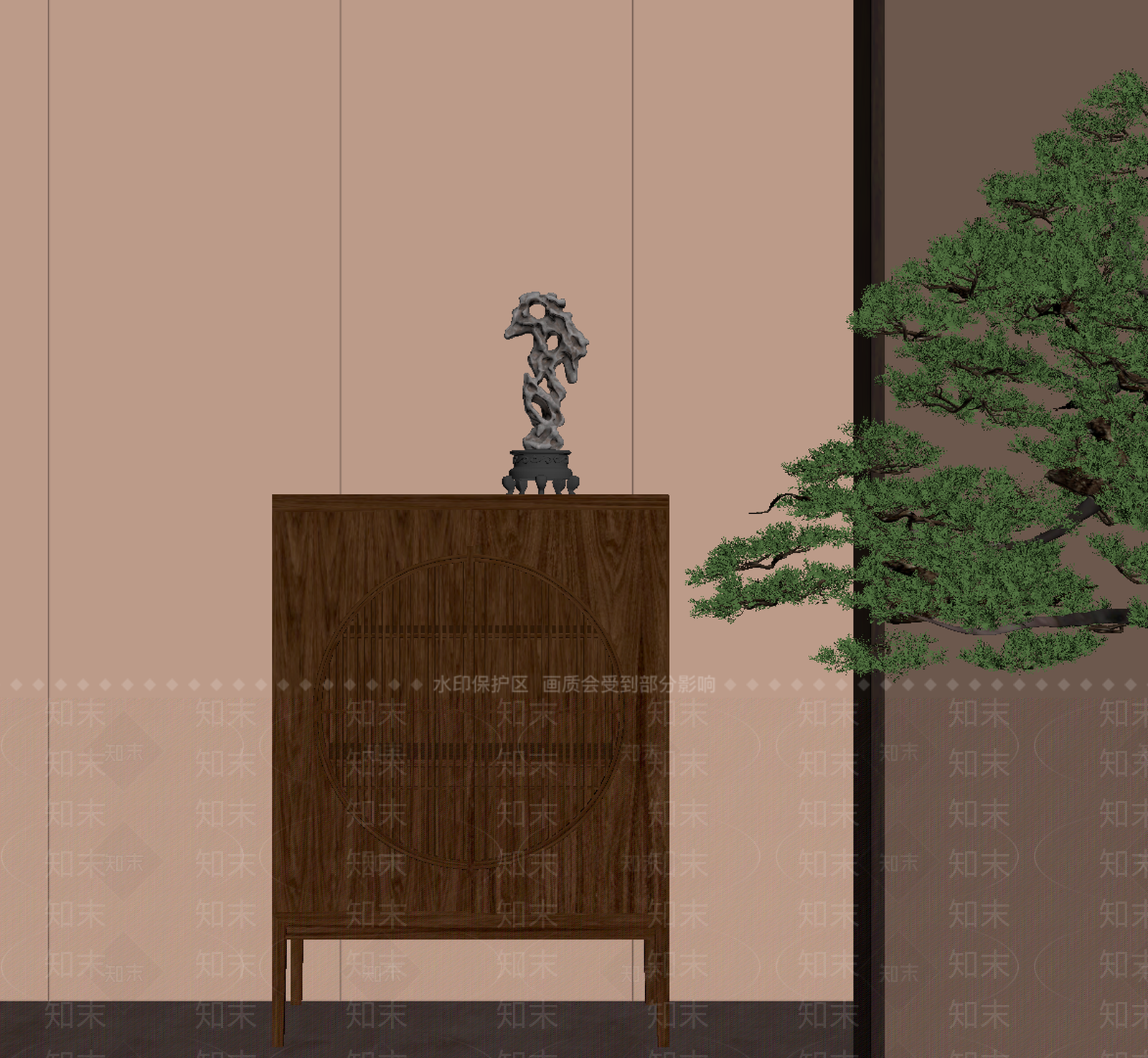 新中式其他柜子SU模型下载【ID:1170757846】