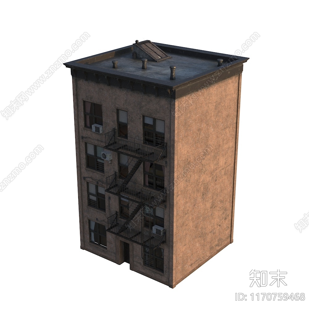 美式复古其他商业建筑3D模型下载【ID:1170759468】