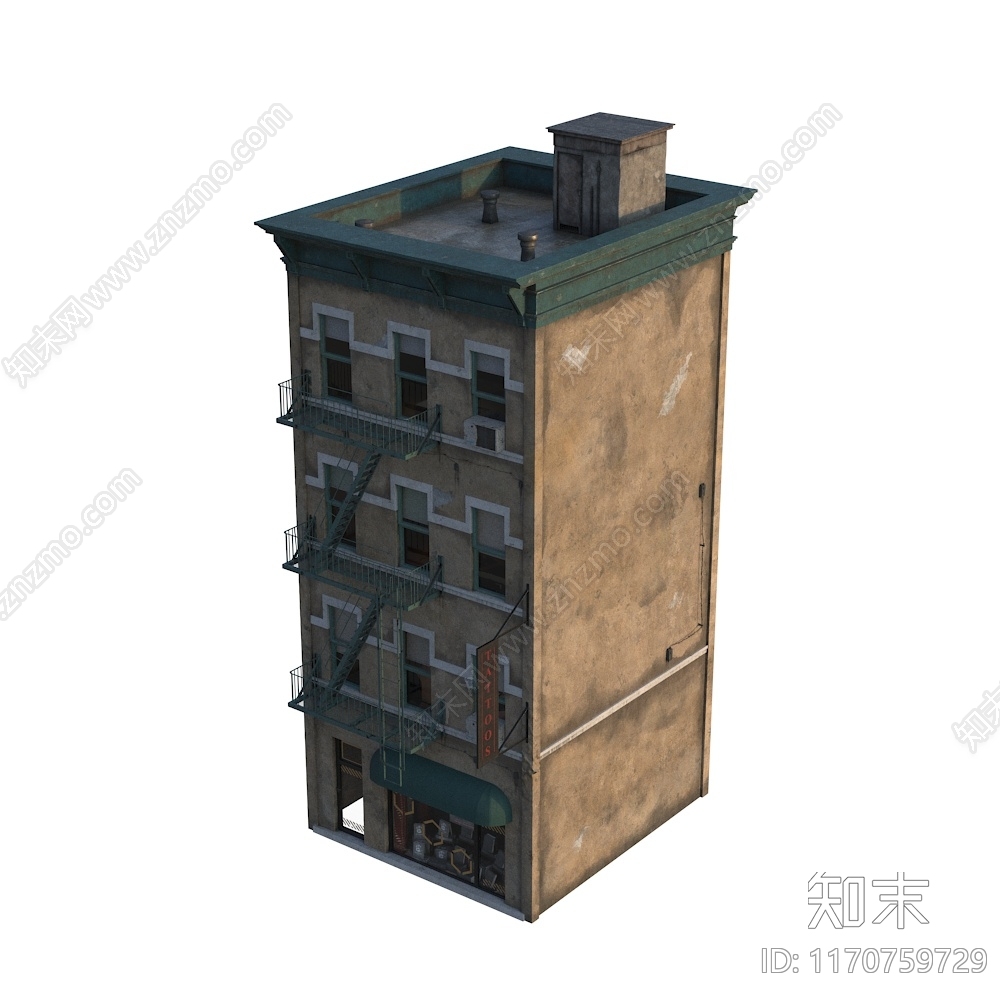 美式欧式其他商业建筑3D模型下载【ID:1170759729】