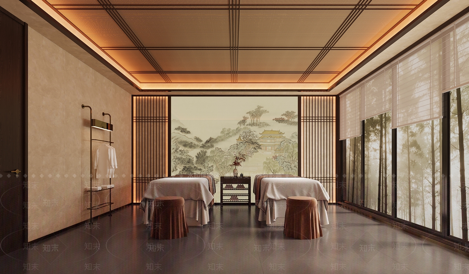 新中式美容院3D模型下载【ID:1214734677】