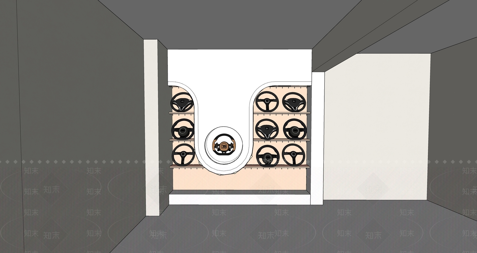 现代简约其他柜子SU模型下载【ID:1170765675】