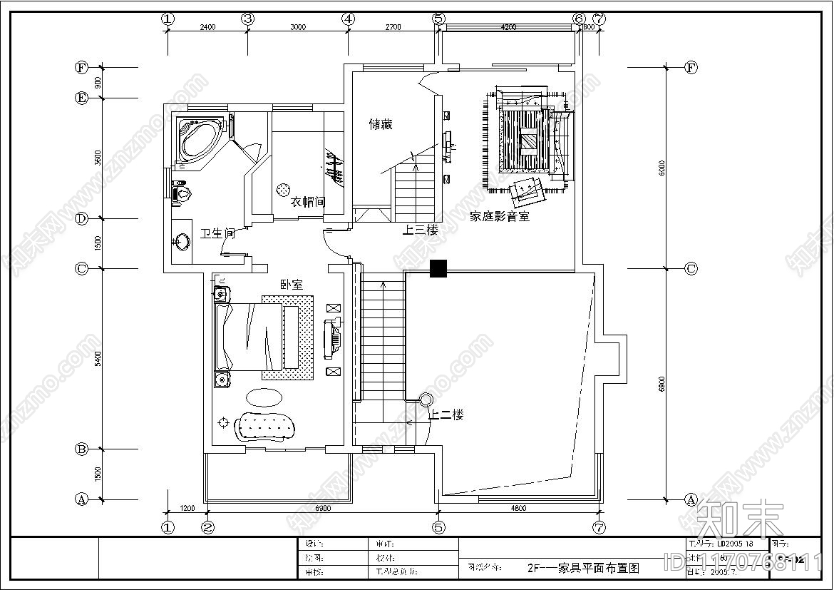 欧式整体家装空间cad施工图下载【ID:1170768111】