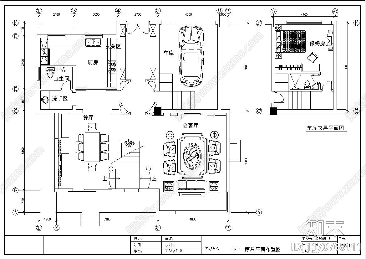 欧式整体家装空间cad施工图下载【ID:1170768111】