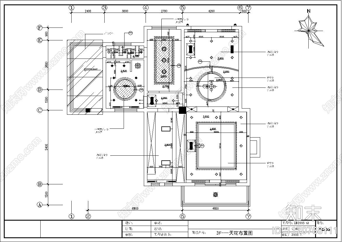 欧式整体家装空间cad施工图下载【ID:1170768111】