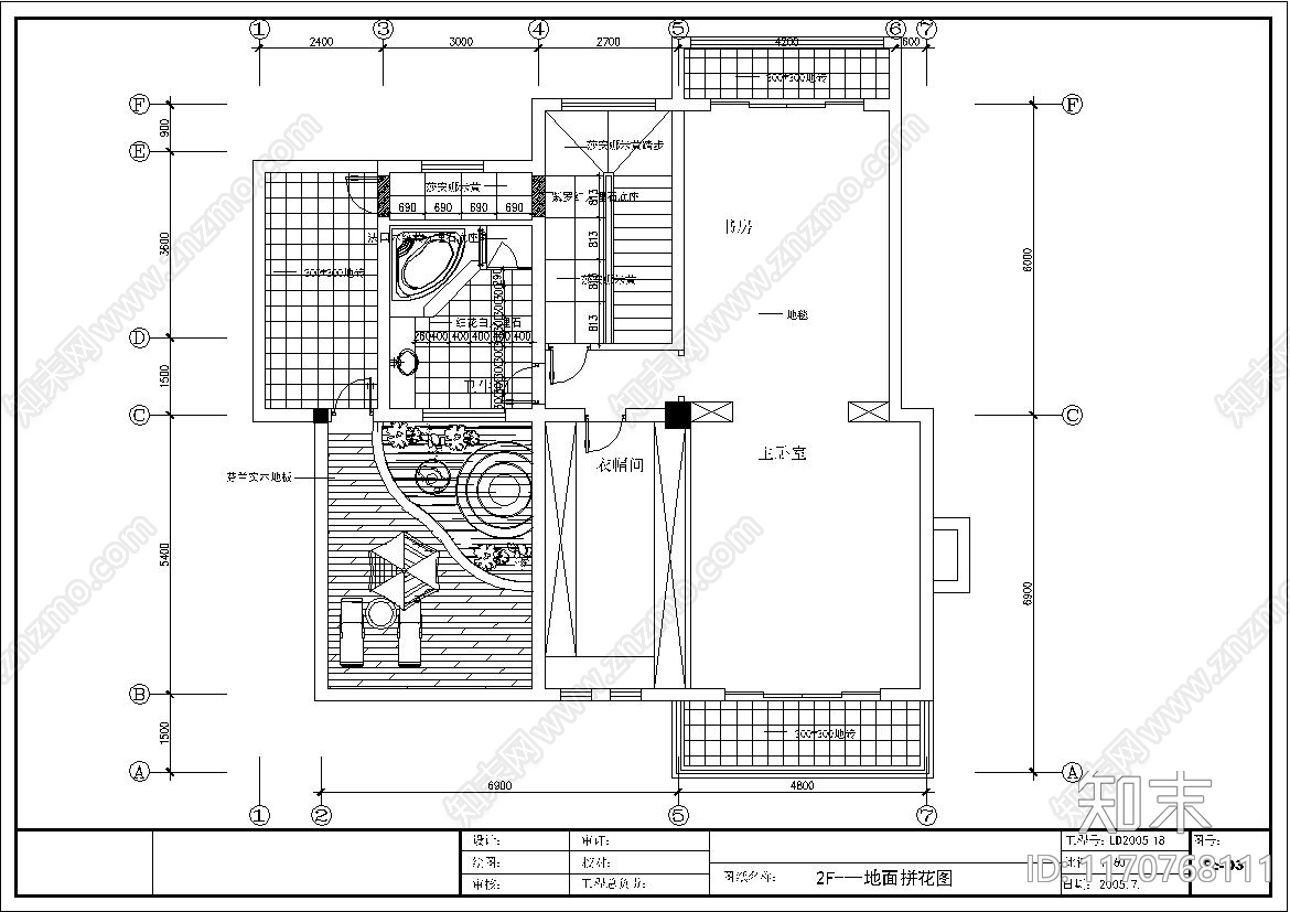 欧式整体家装空间cad施工图下载【ID:1170768111】