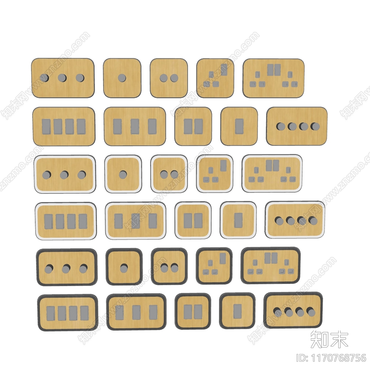 现代插座SU模型下载【ID:1170768756】