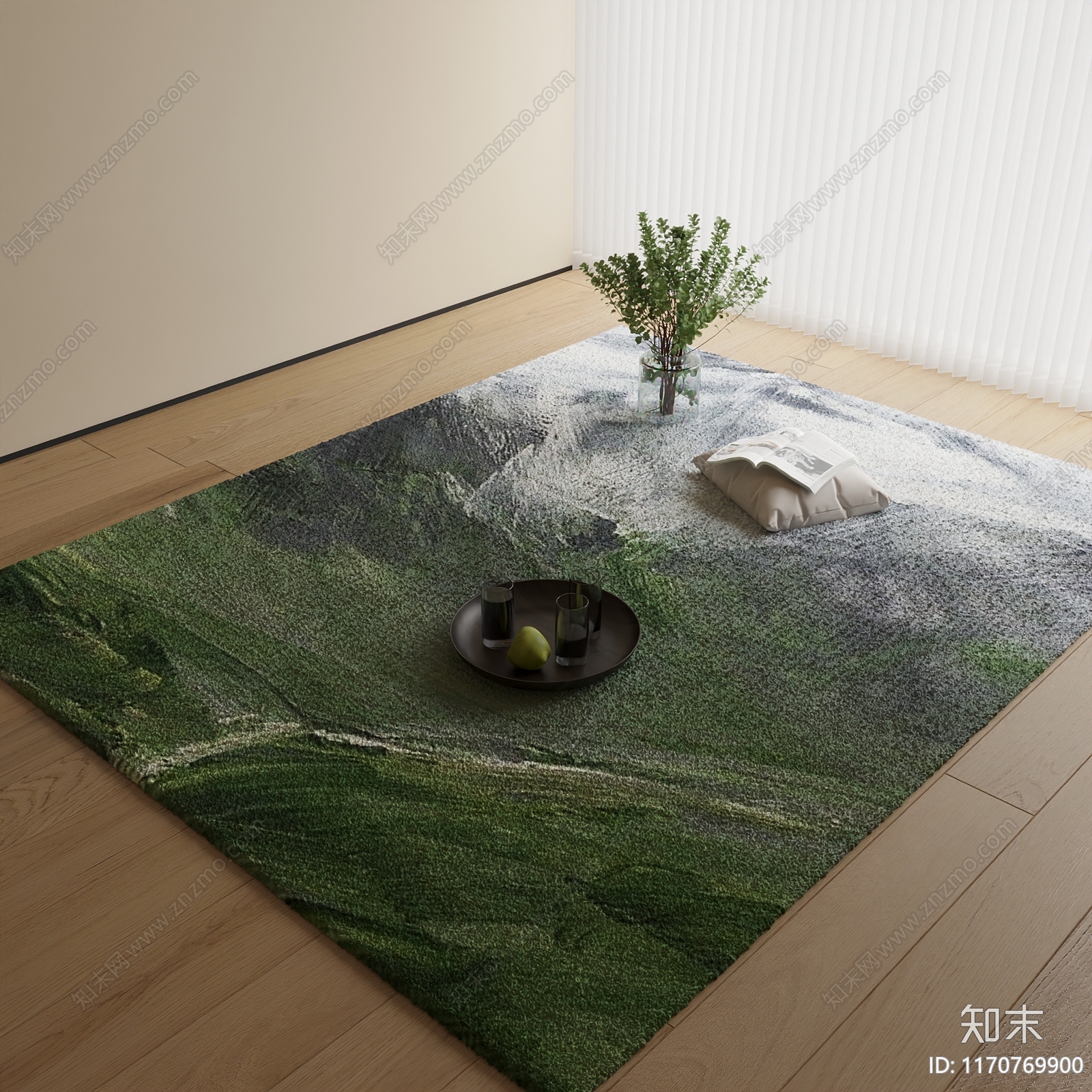 现代地毯3D模型下载【ID:1170769900】