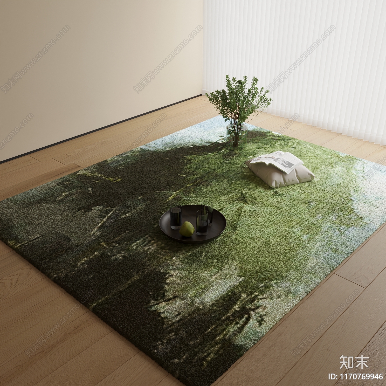 现代地毯3D模型下载【ID:1170769946】