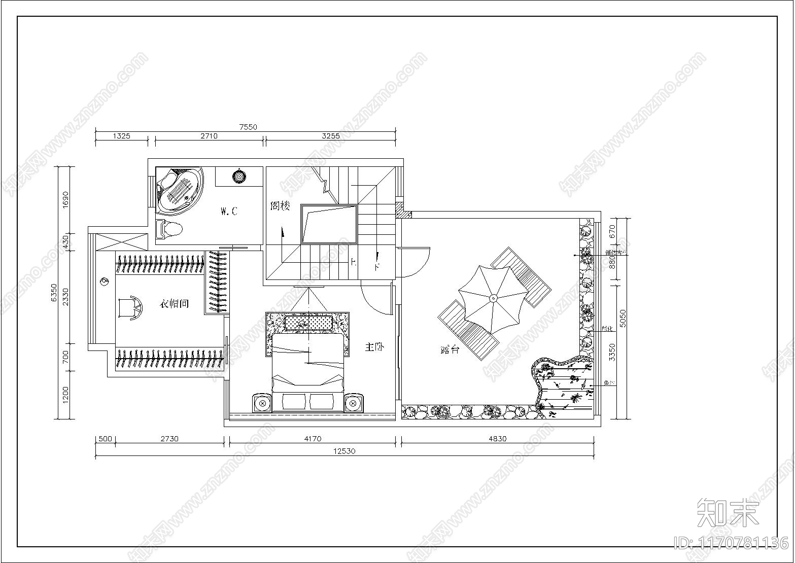 现代别墅建筑cad施工图下载【ID:1170781136】