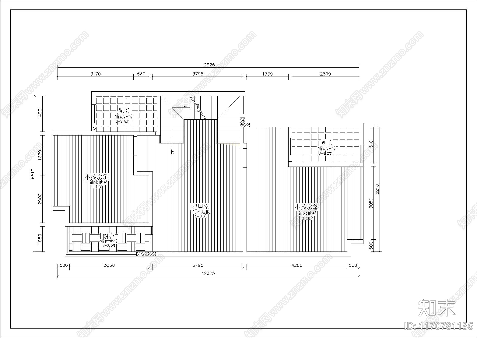 现代别墅建筑cad施工图下载【ID:1170781136】