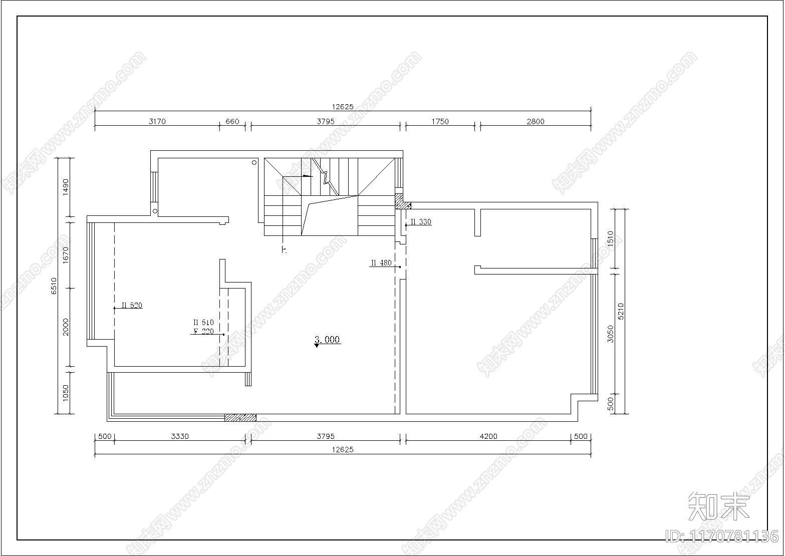 现代别墅建筑cad施工图下载【ID:1170781136】