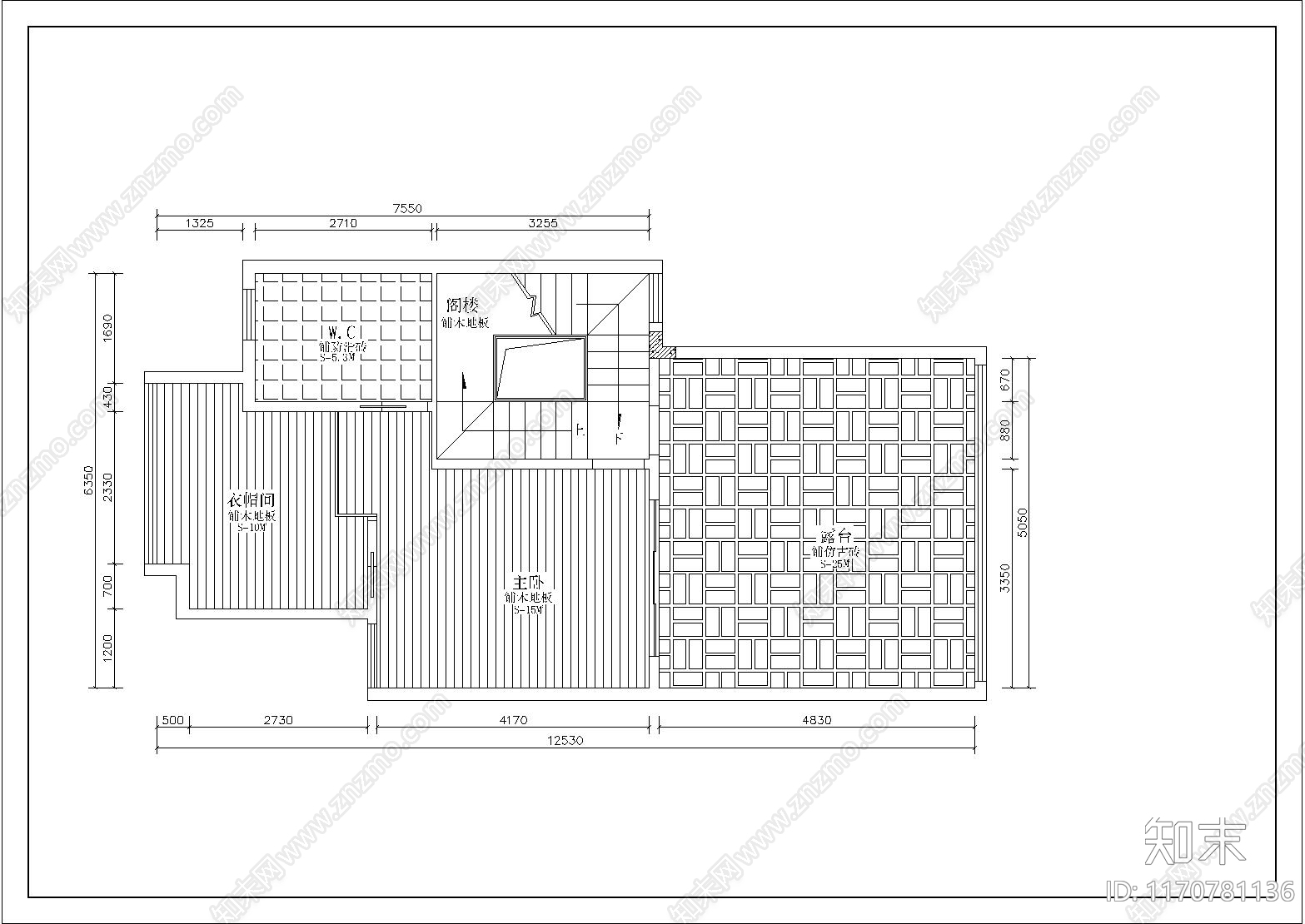 现代别墅建筑cad施工图下载【ID:1170781136】