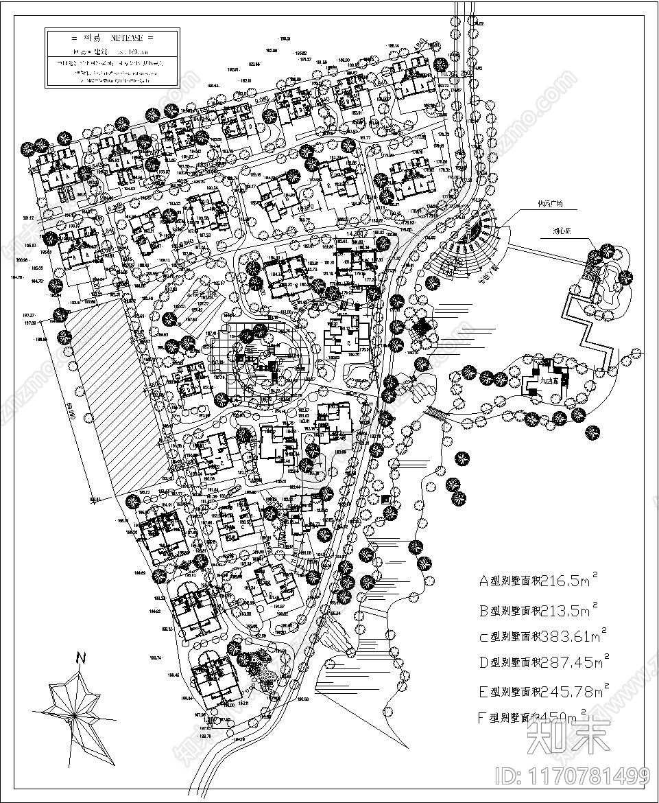 现代规划设计cad施工图下载【ID:1170781499】