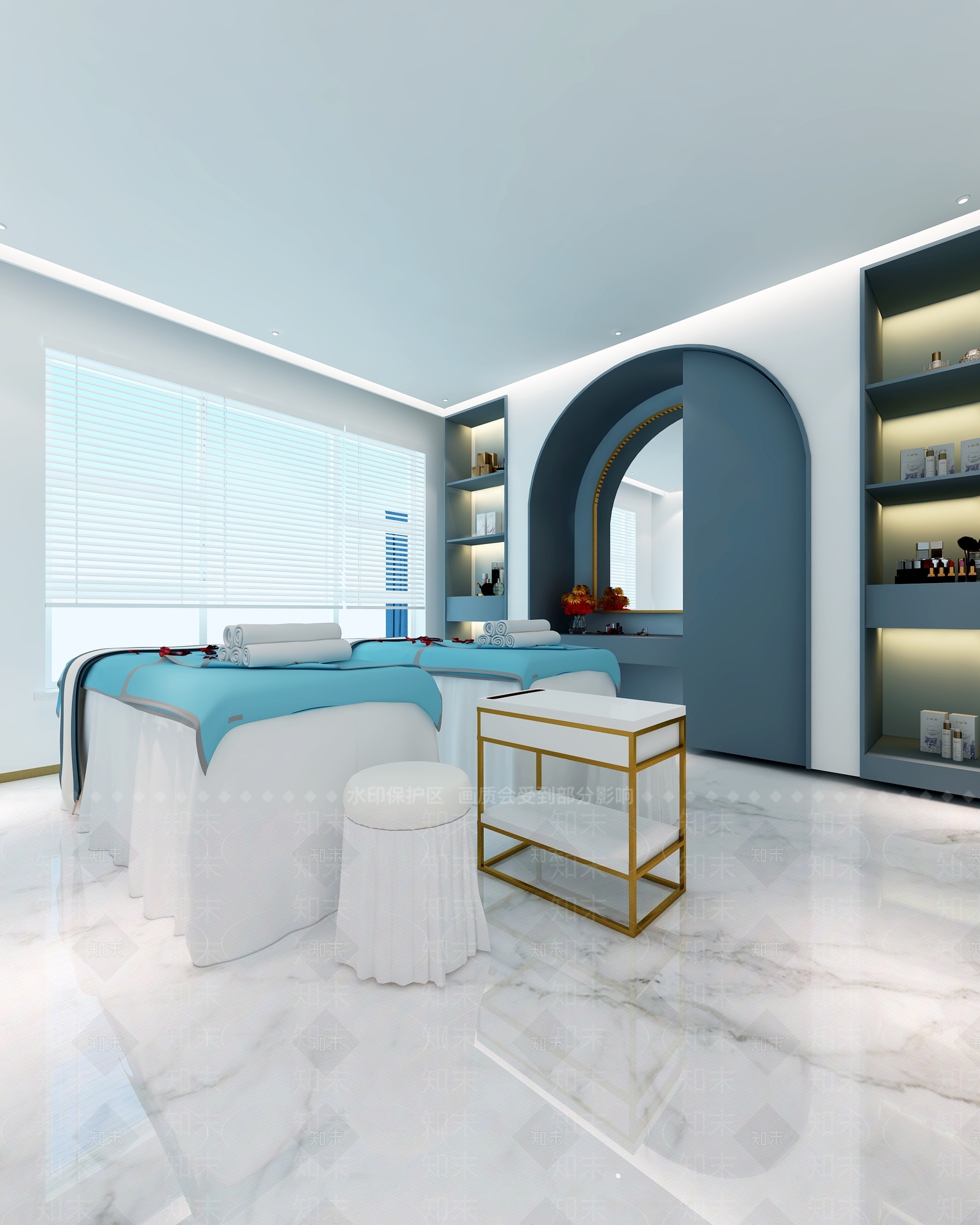 现代简约美容院3D模型下载【ID:1170782472】
