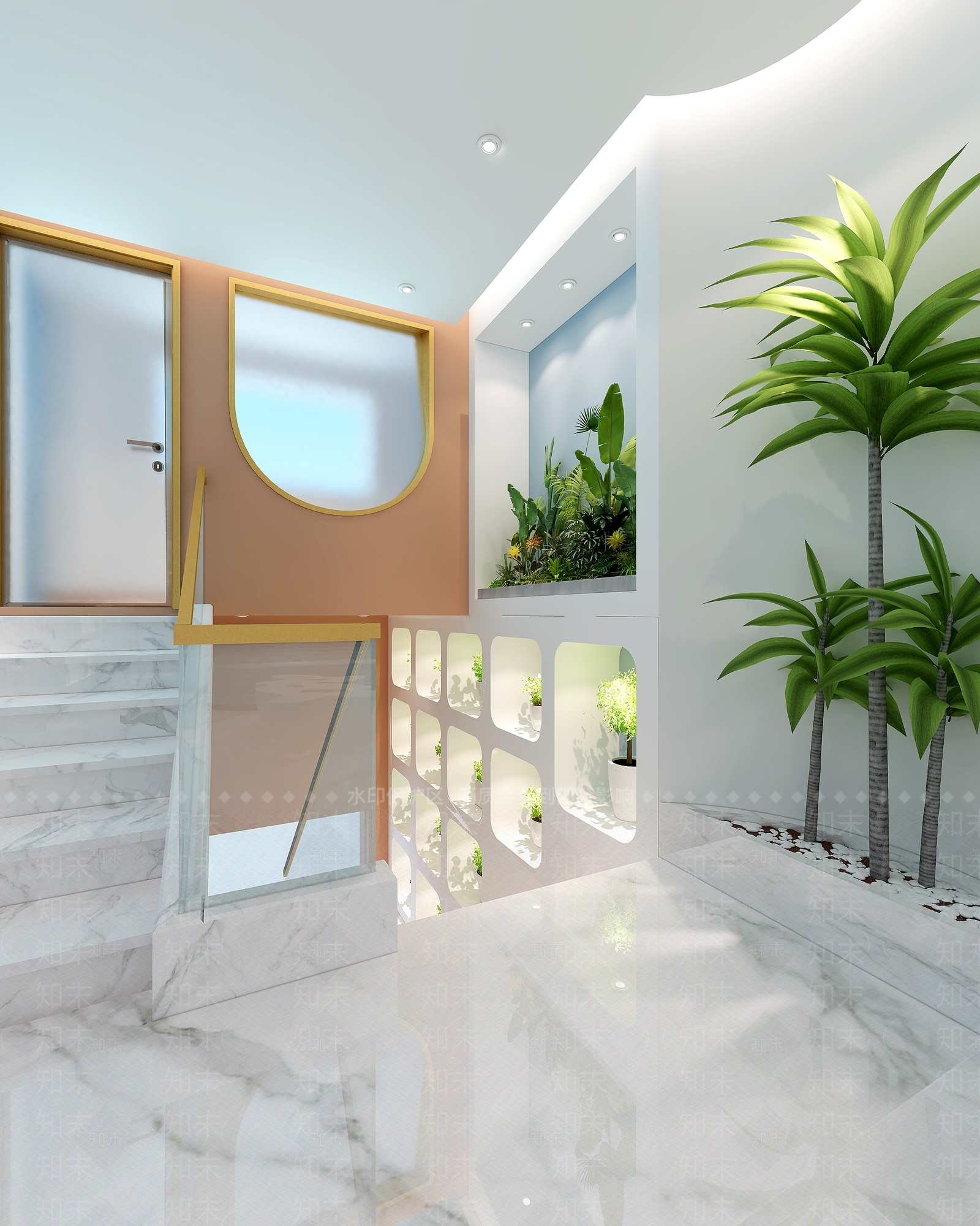 现代简约美容院3D模型下载【ID:1170782472】