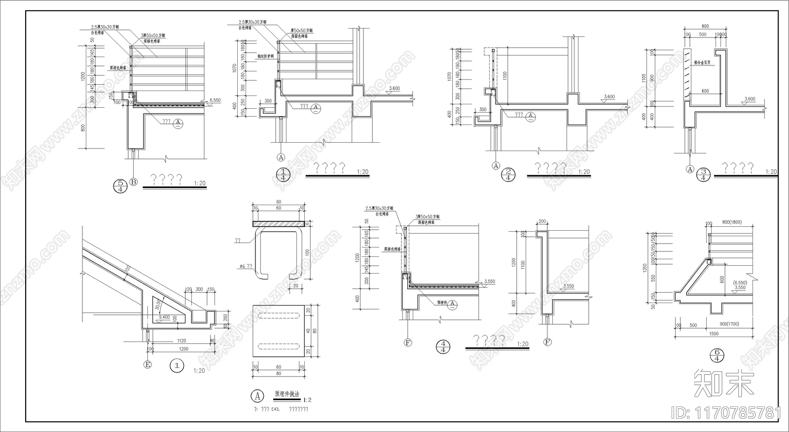 现代别墅建筑cad施工图下载【ID:1170785781】