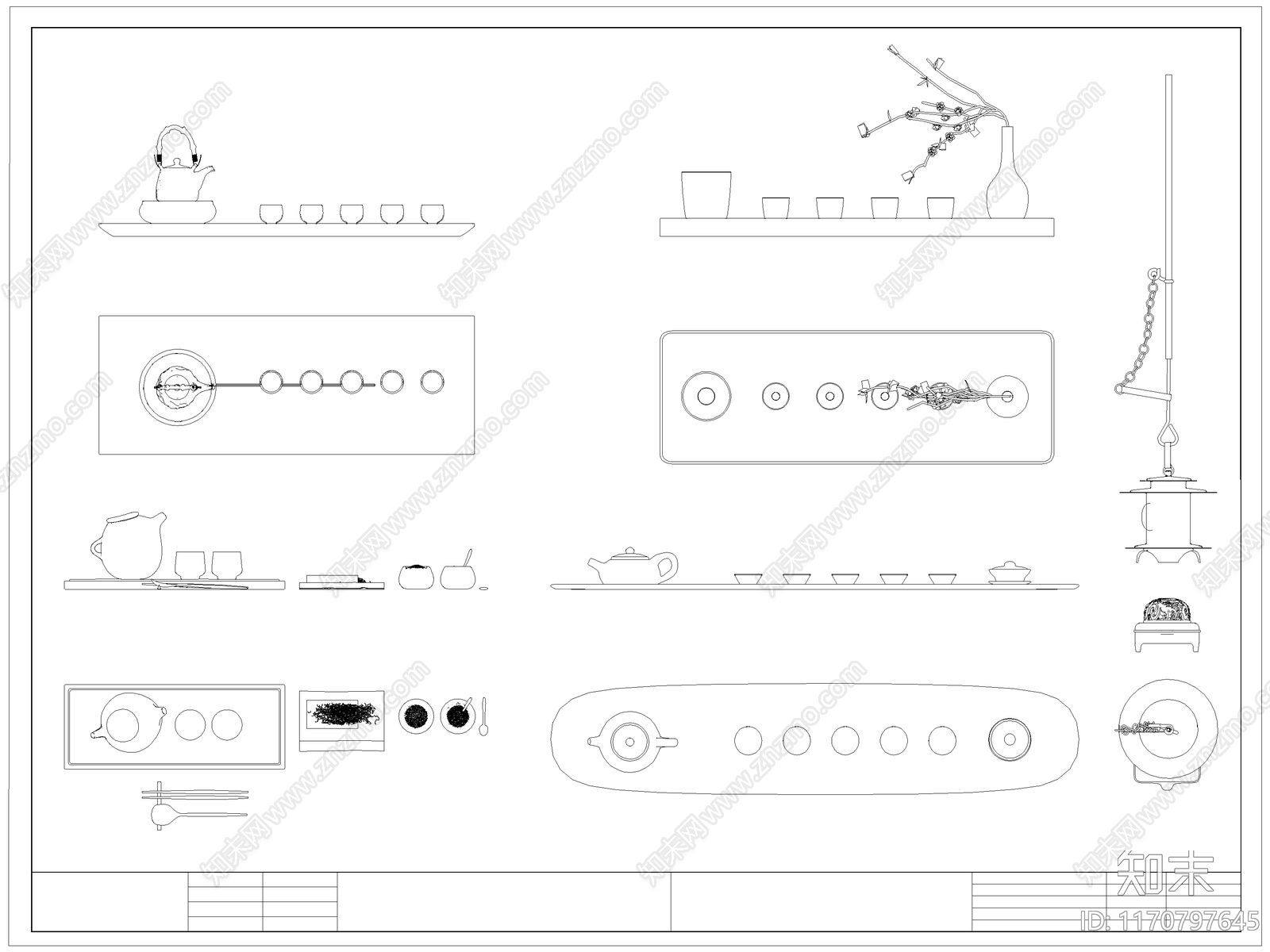 中式厨房设施施工图下载【ID:1170797645】