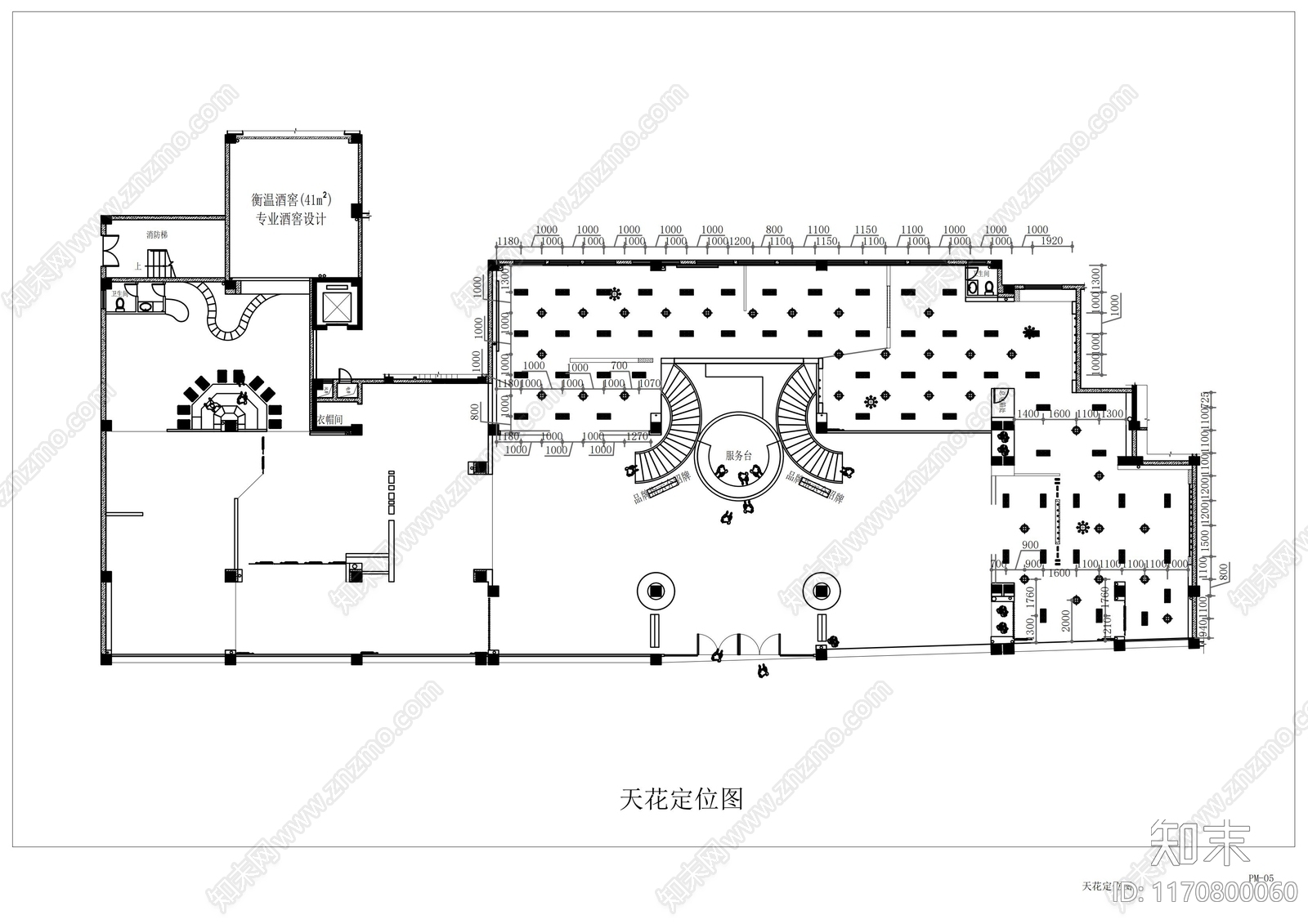 现代其他商业空间cad施工图下载【ID:1170800060】