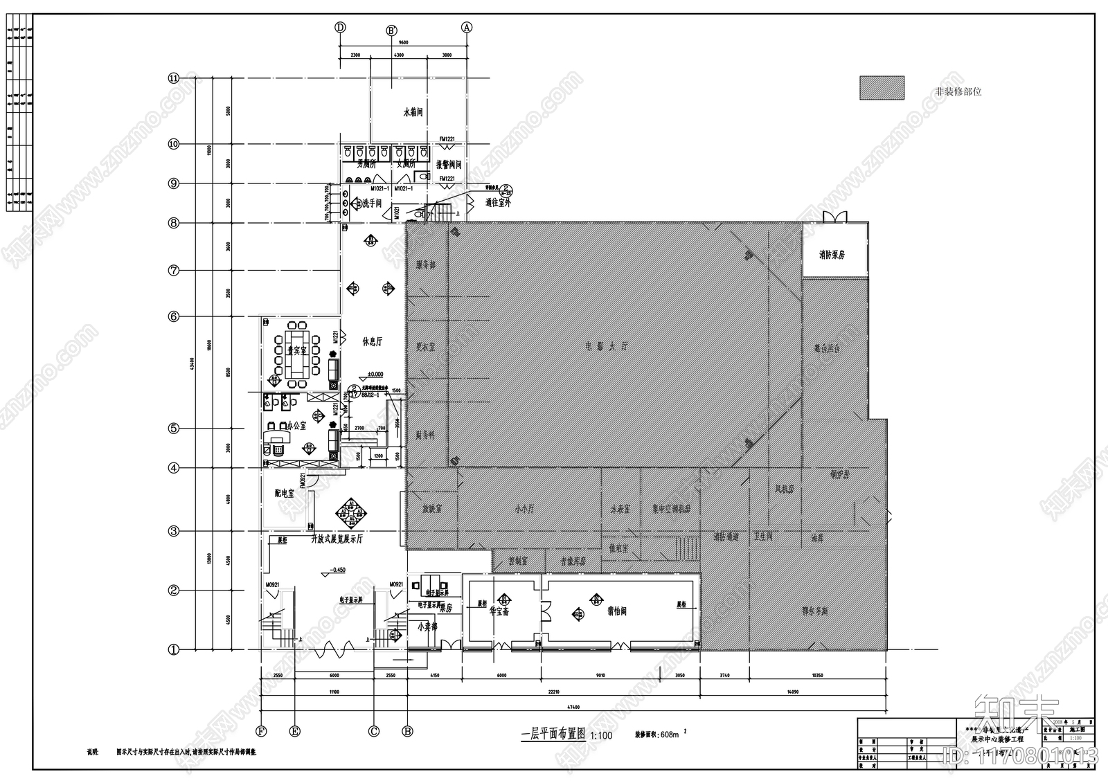 现代其他文化空间cad施工图下载【ID:1170801013】