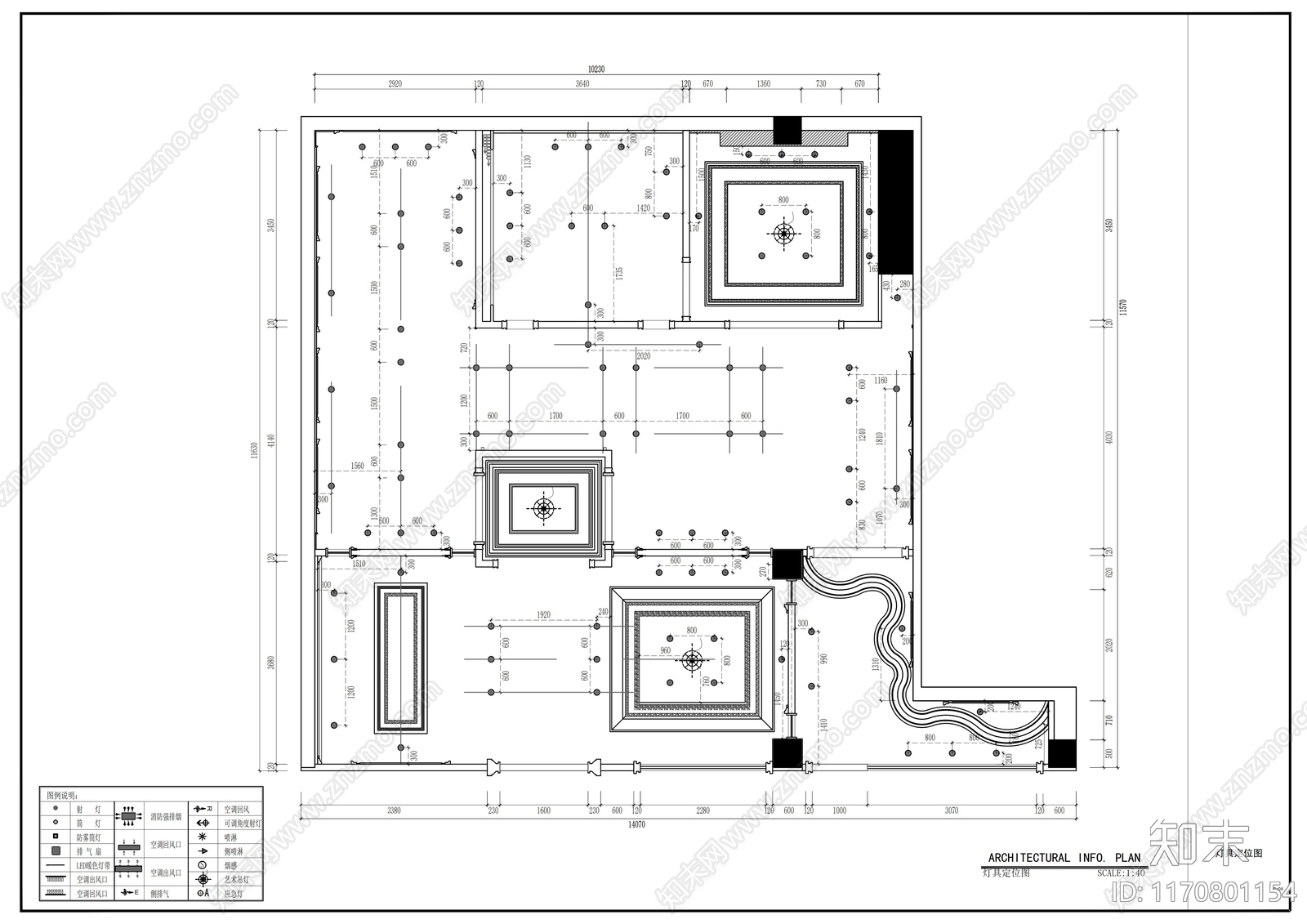 现代其他商业空间cad施工图下载【ID:1170801154】