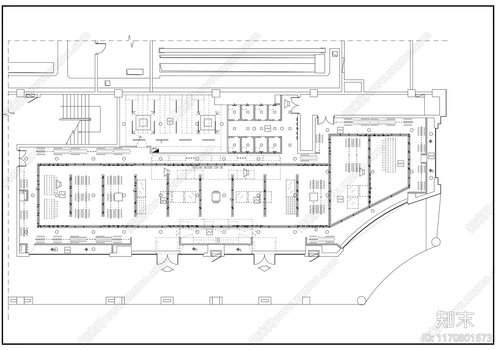 现代其他商业空间cad施工图下载【ID:1170801673】