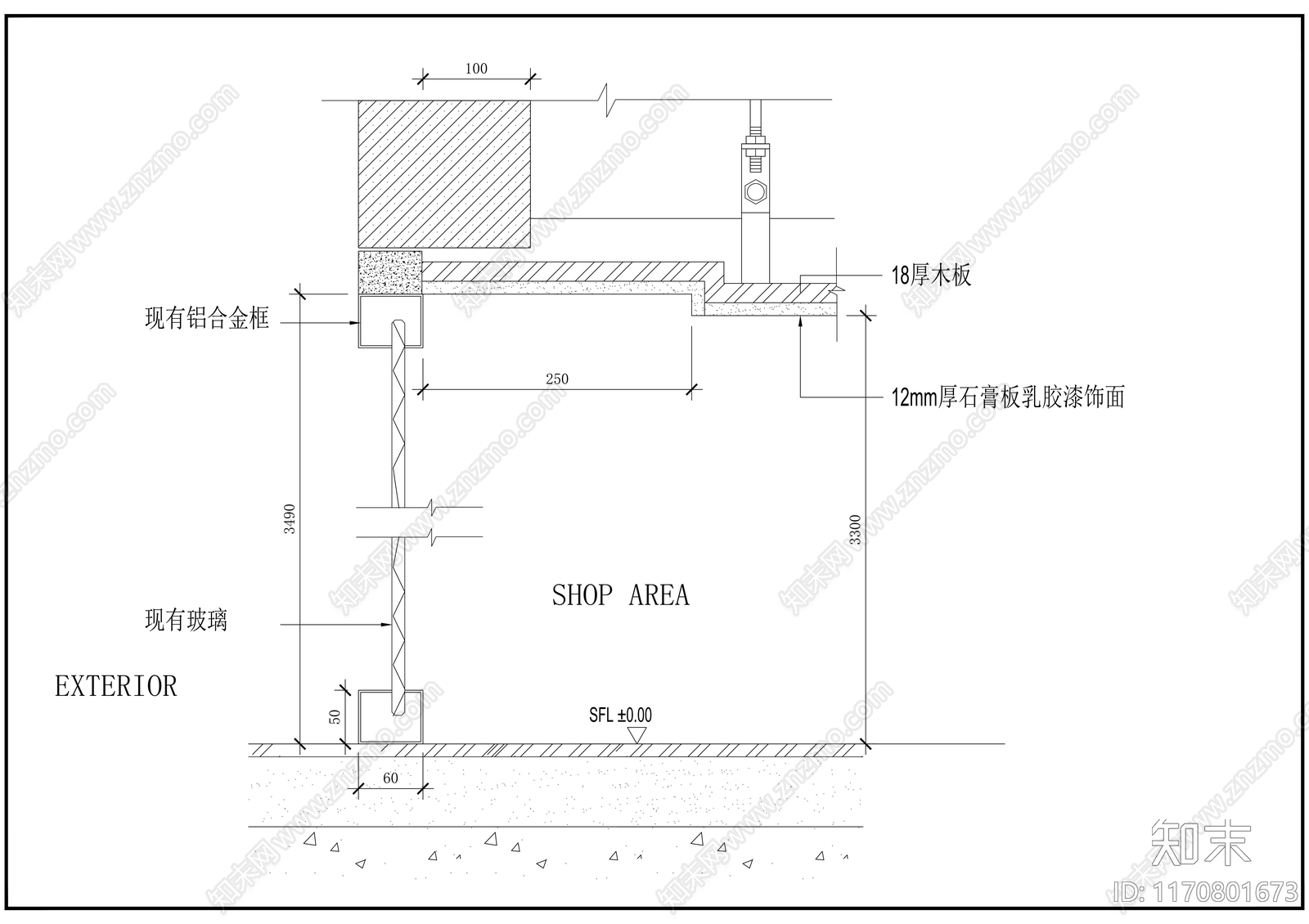 现代其他商业空间cad施工图下载【ID:1170801673】