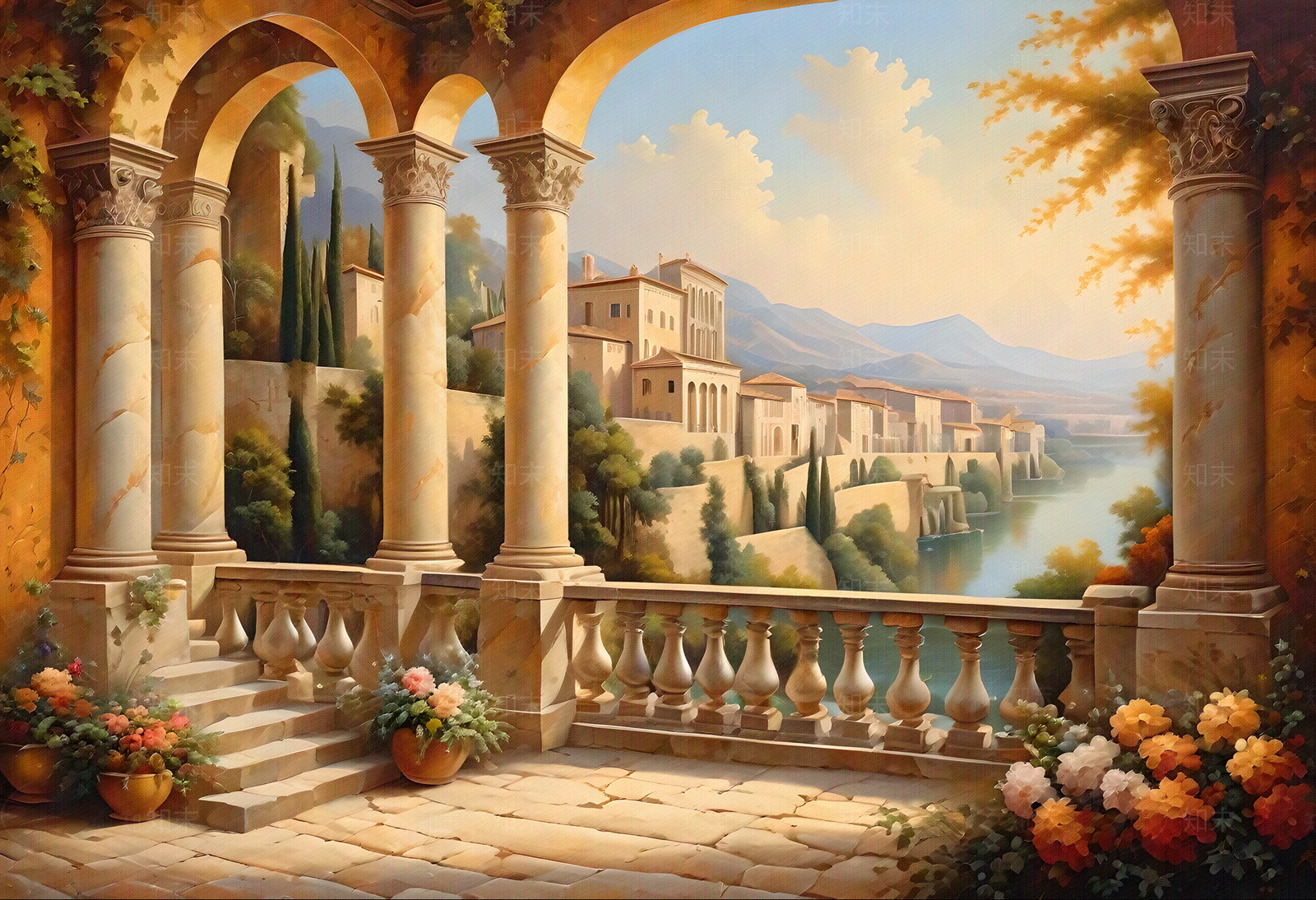 欧式壁画贴图下载【ID:1170808789】