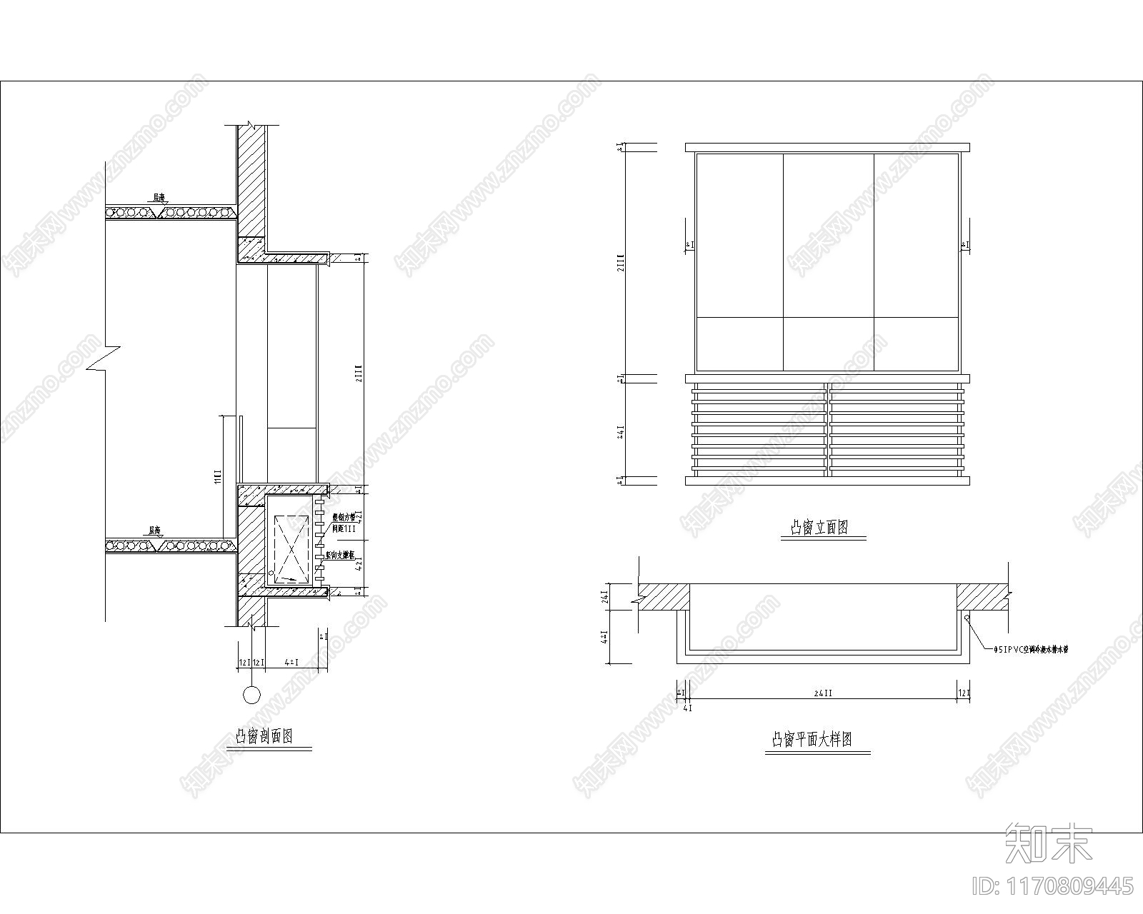 现代窗cad施工图下载【ID:1170809445】