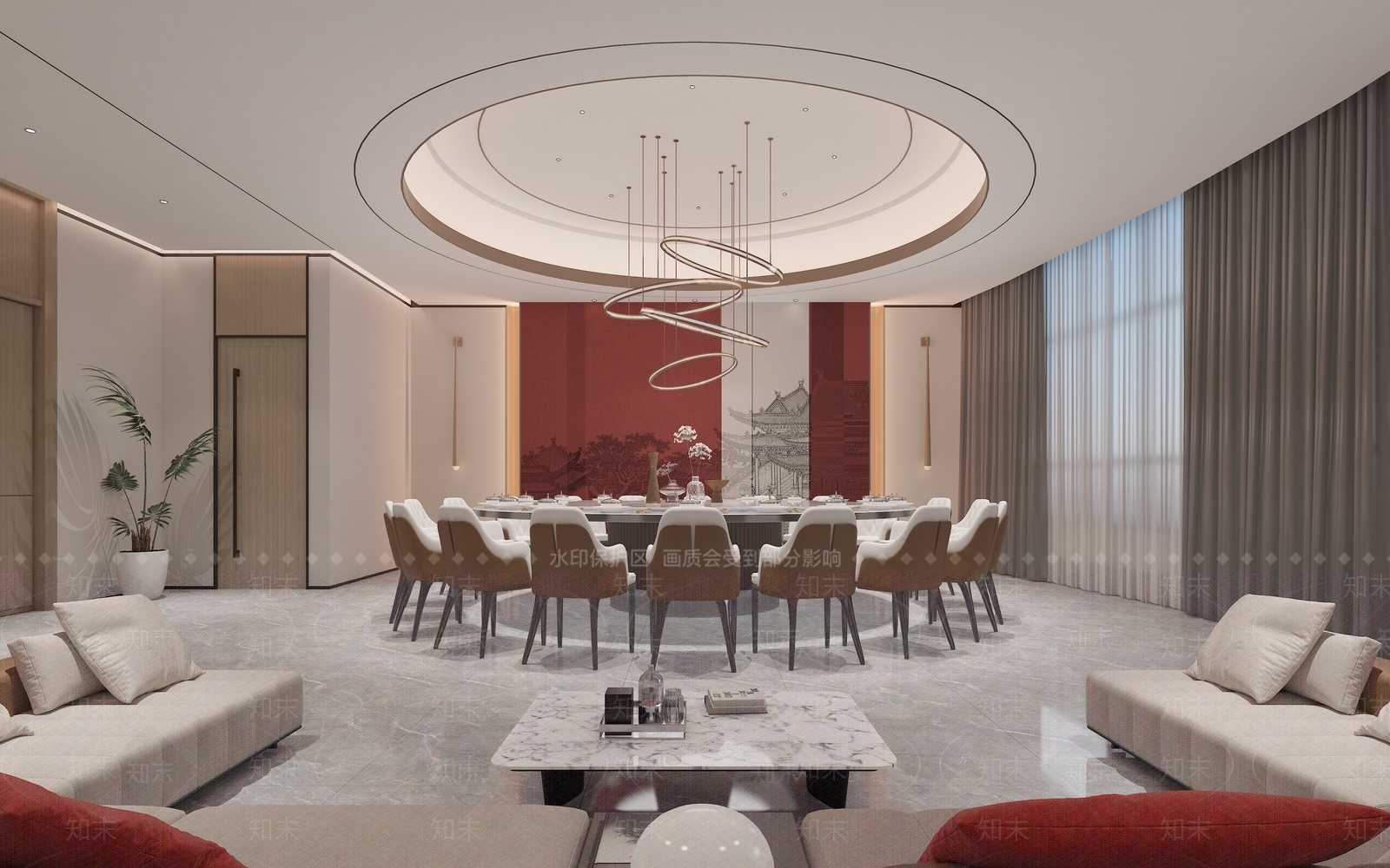 现代包厢3D模型下载【ID:1170813288】