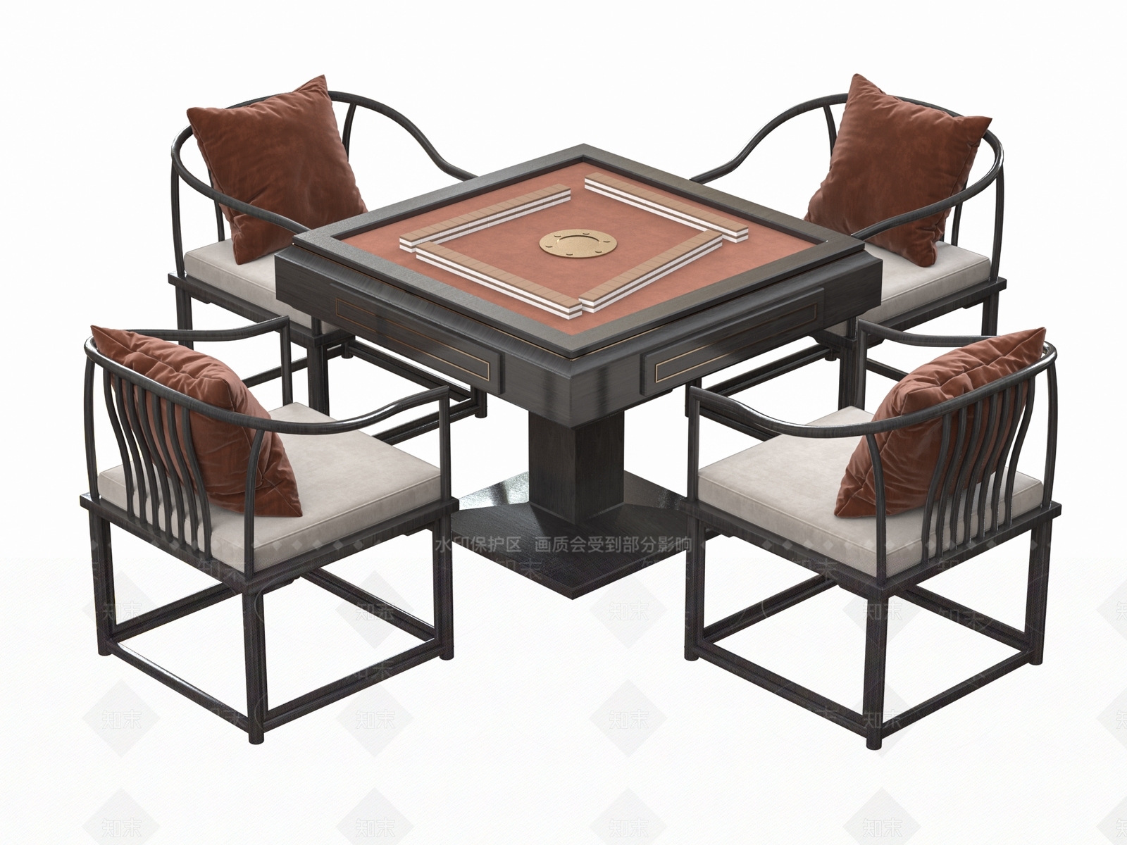 麻将桌3D模型下载【ID:1170815042】