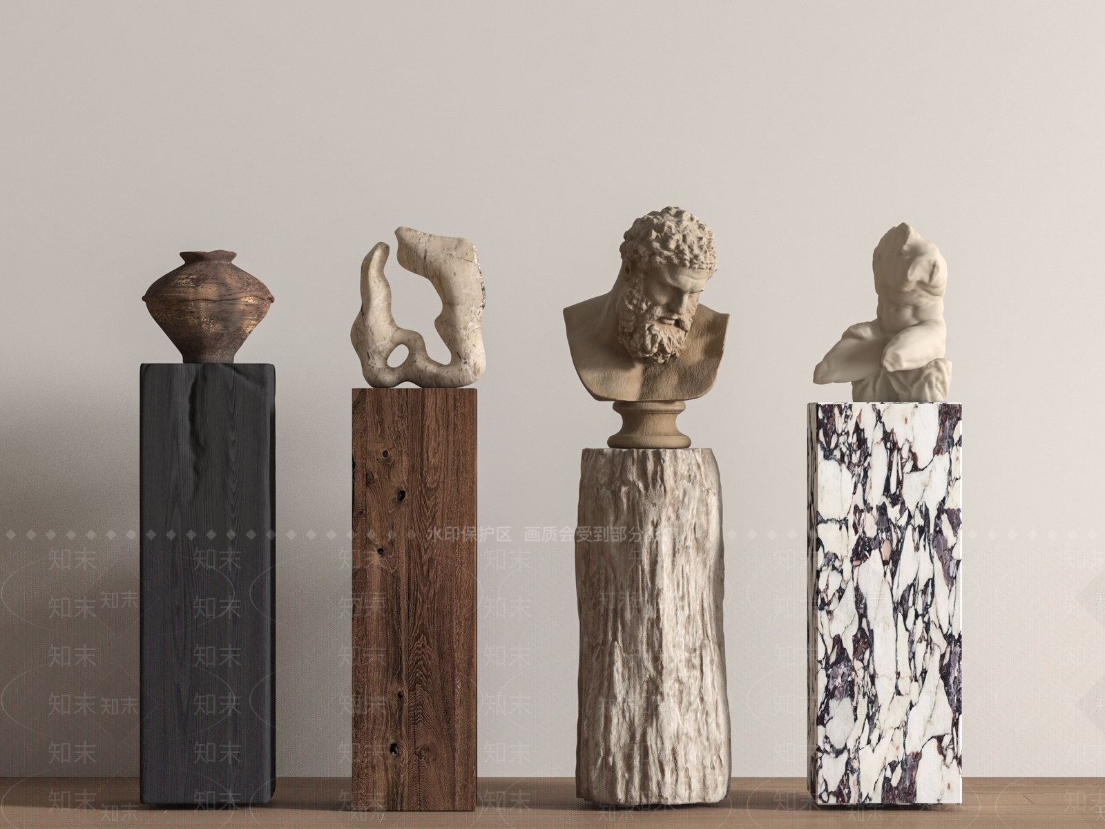 法式雕塑摆件SU模型下载【ID:1170815167】