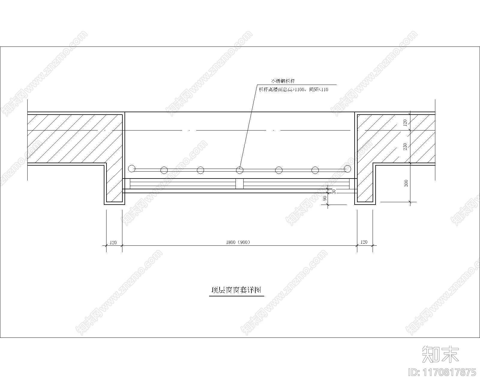 现代窗施工图下载【ID:1170817875】