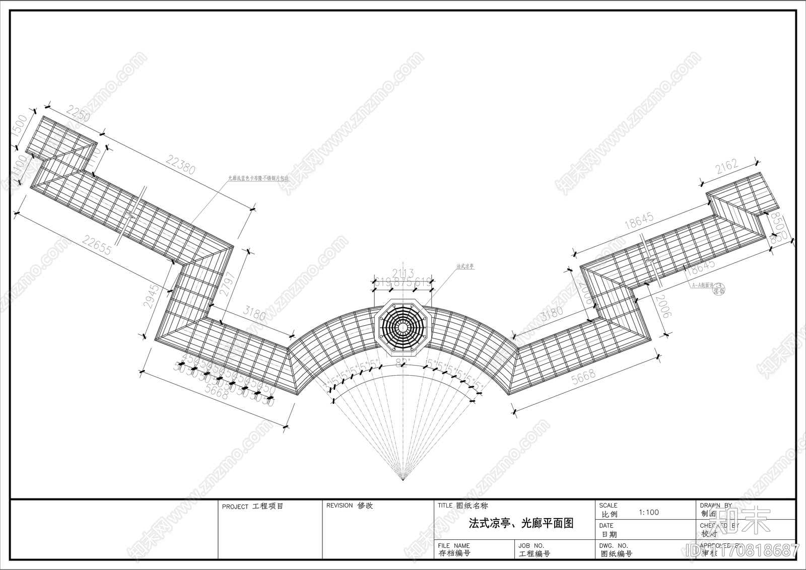 现代广场cad施工图下载【ID:1170818687】