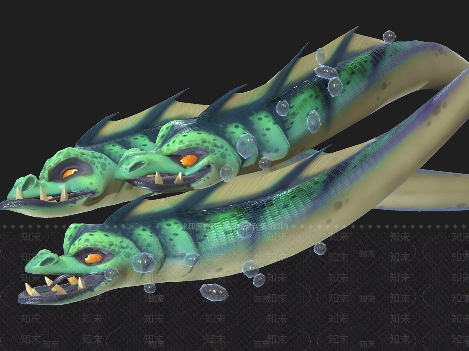 爬行类动物3D模型下载【ID:1170819113】