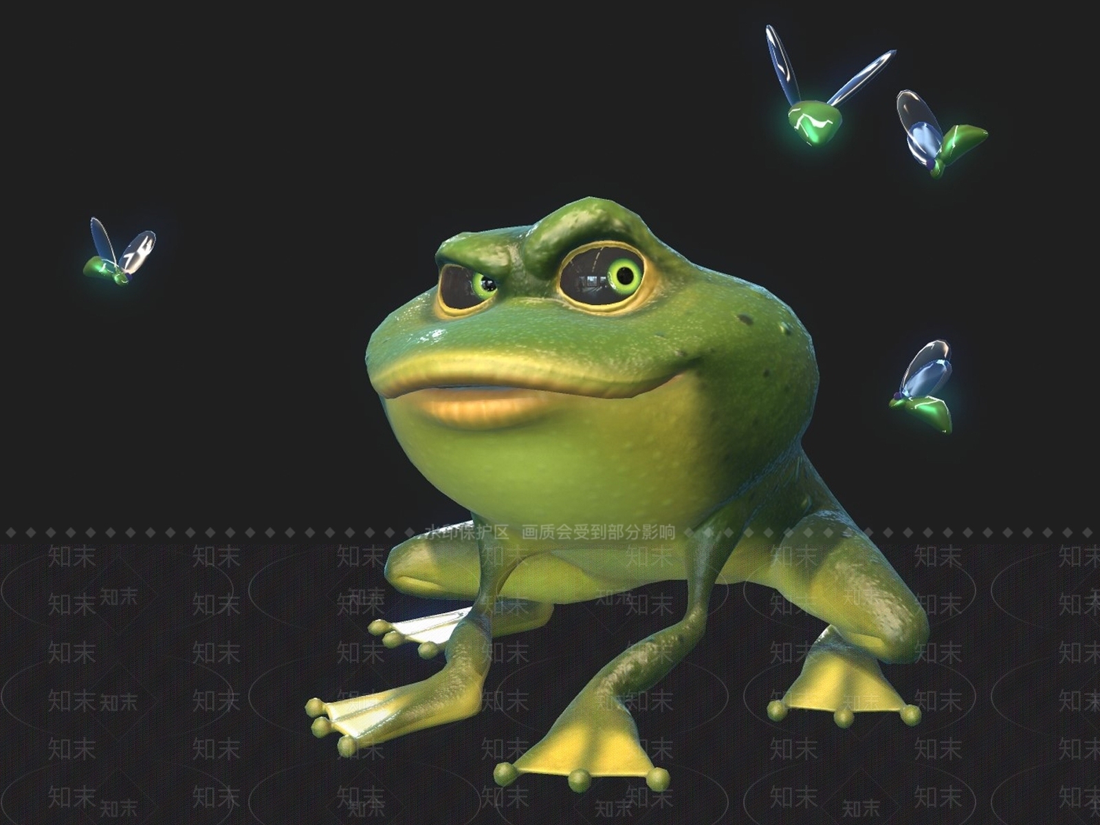 爬行类动物3D模型下载【ID:1170819505】