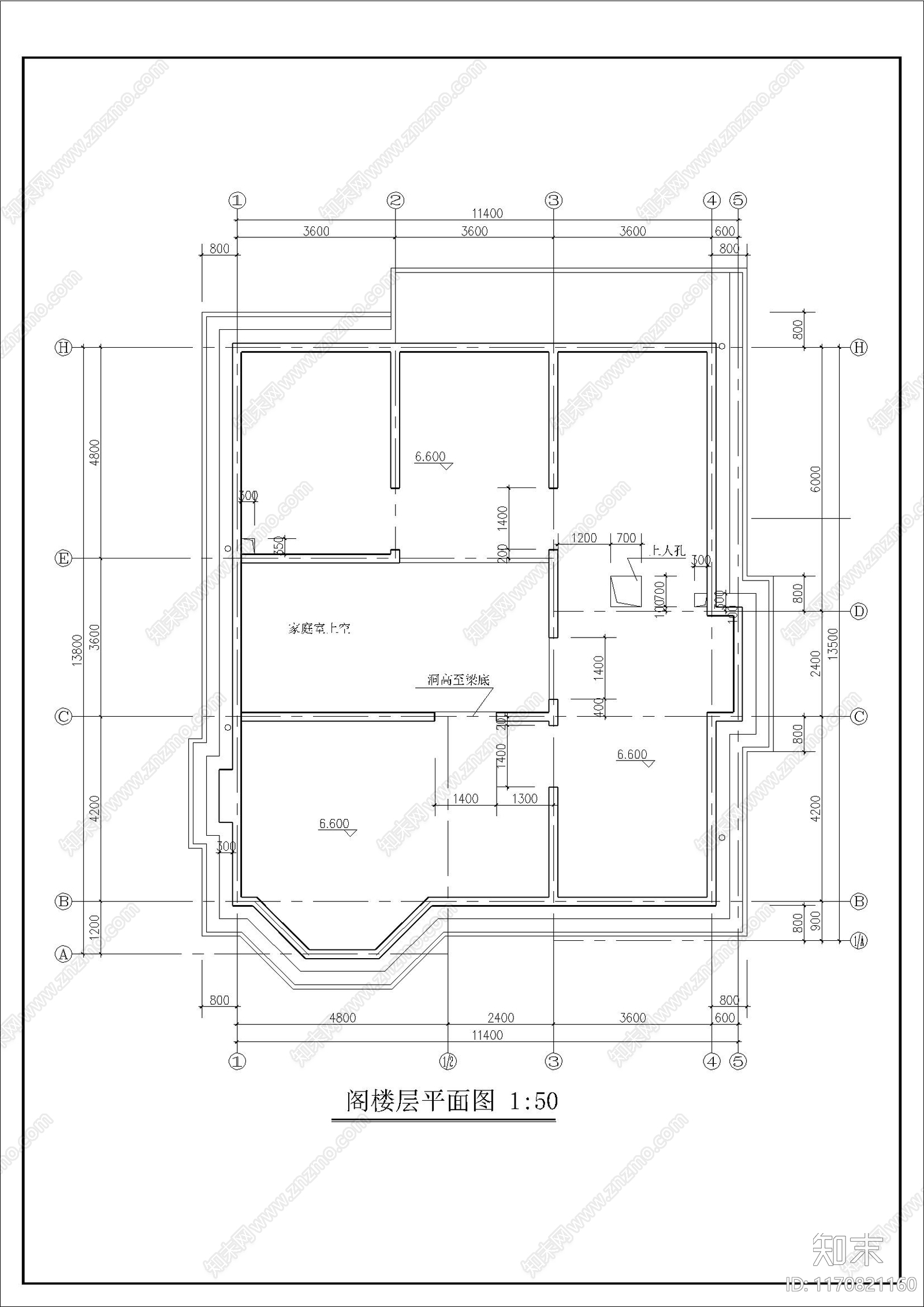 现代别墅建筑cad施工图下载【ID:1170821160】