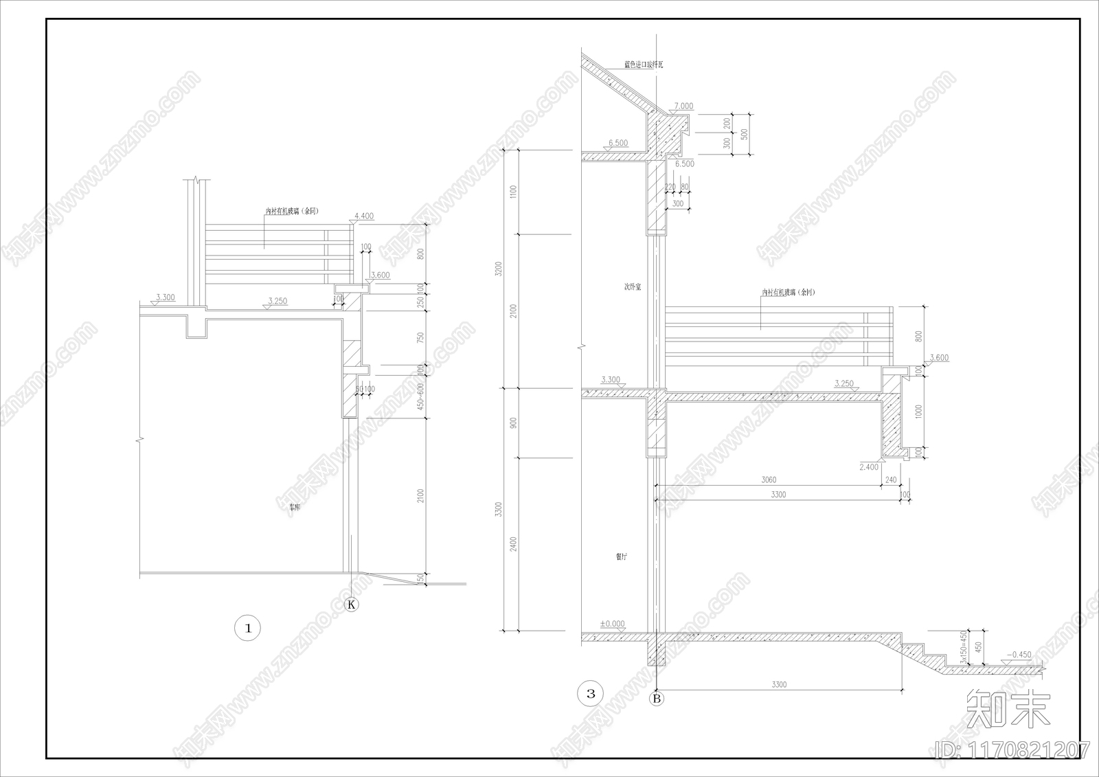 现代别墅建筑cad施工图下载【ID:1170821207】