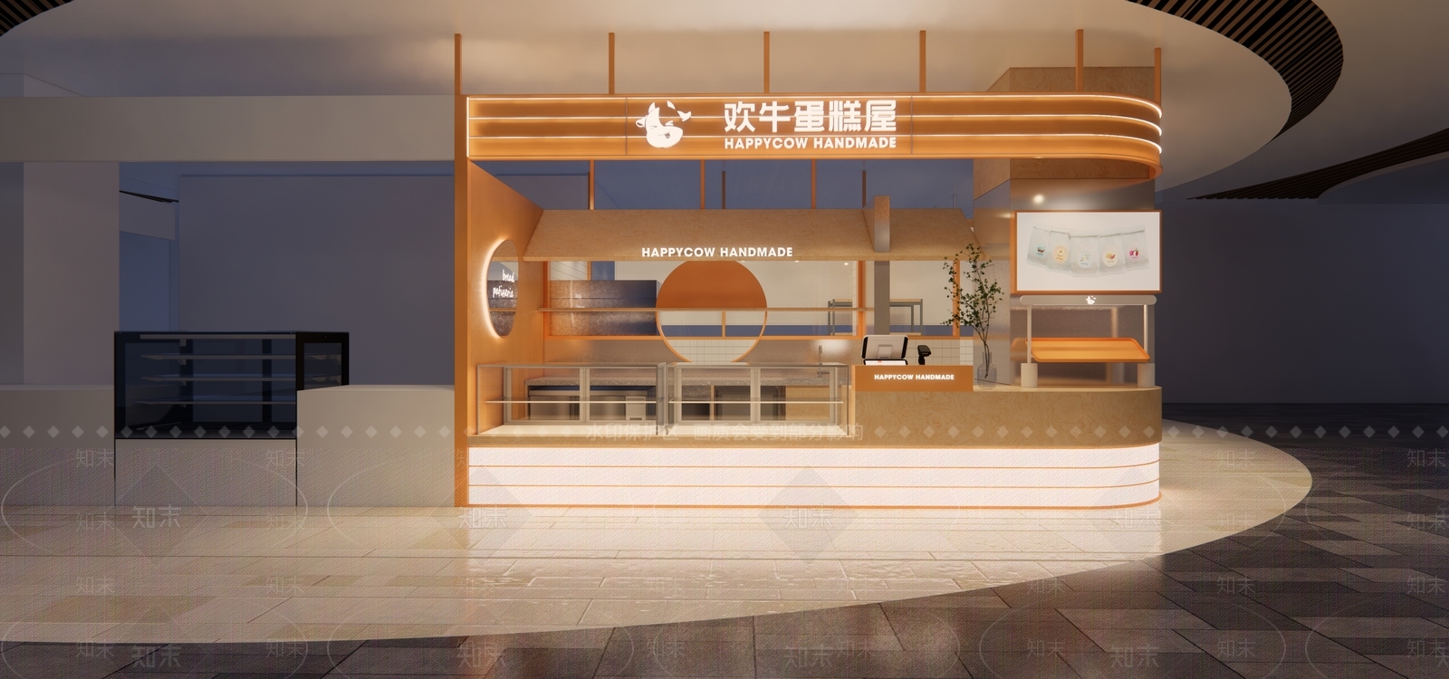 现代意式甜品面包店SU模型下载【ID:1170822538】