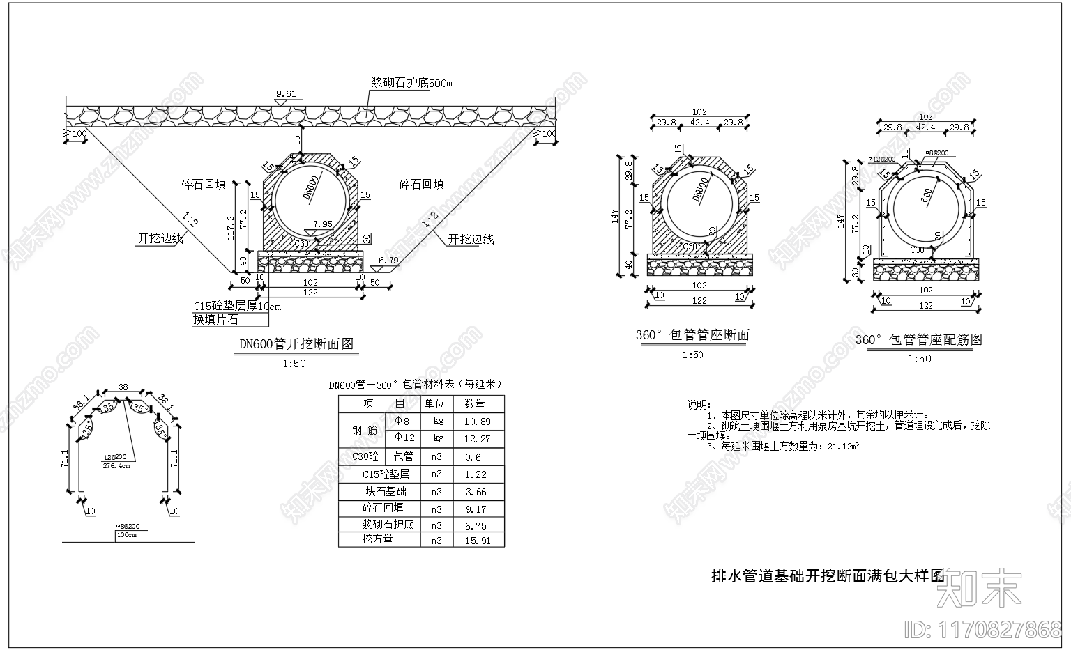 给排水节点详图cad施工图下载【ID:1170827868】