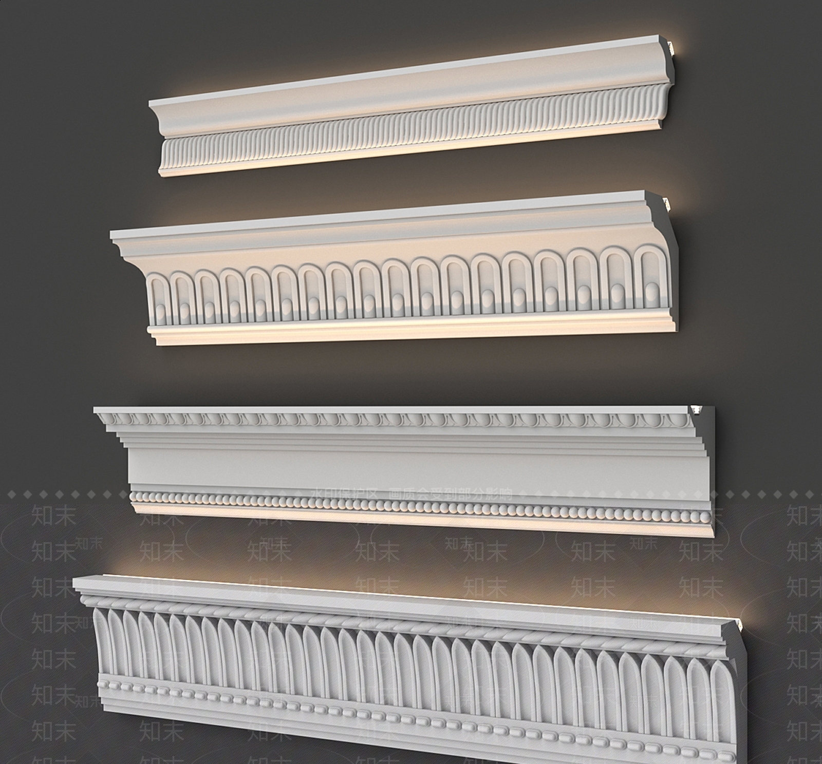 法式欧式线条3D模型下载【ID:1170831984】