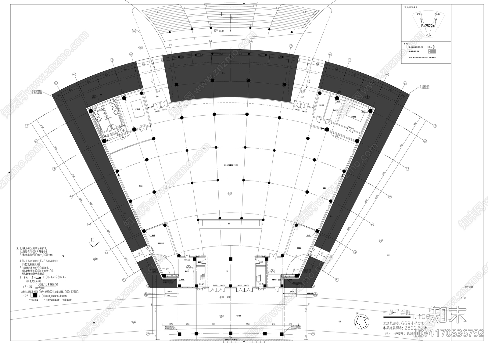 现代会议中心建筑施工图下载【ID:1170836792】