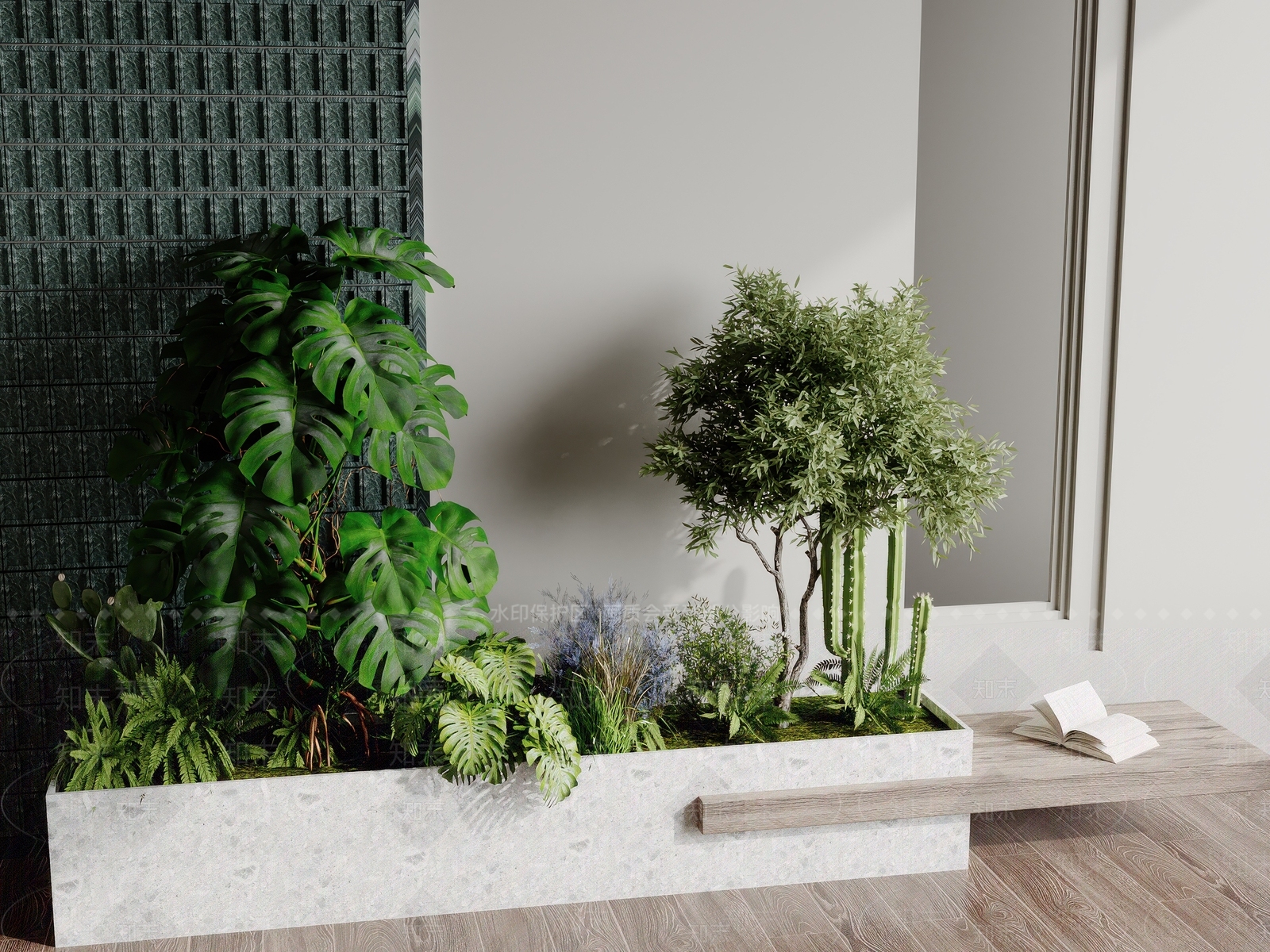 植物组合SU模型下载【ID:1170842013】
