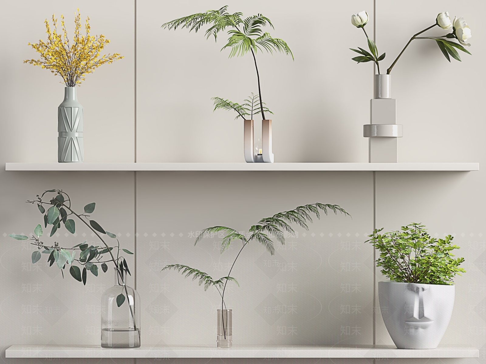 水生植物3D模型下载【ID:1170846141】