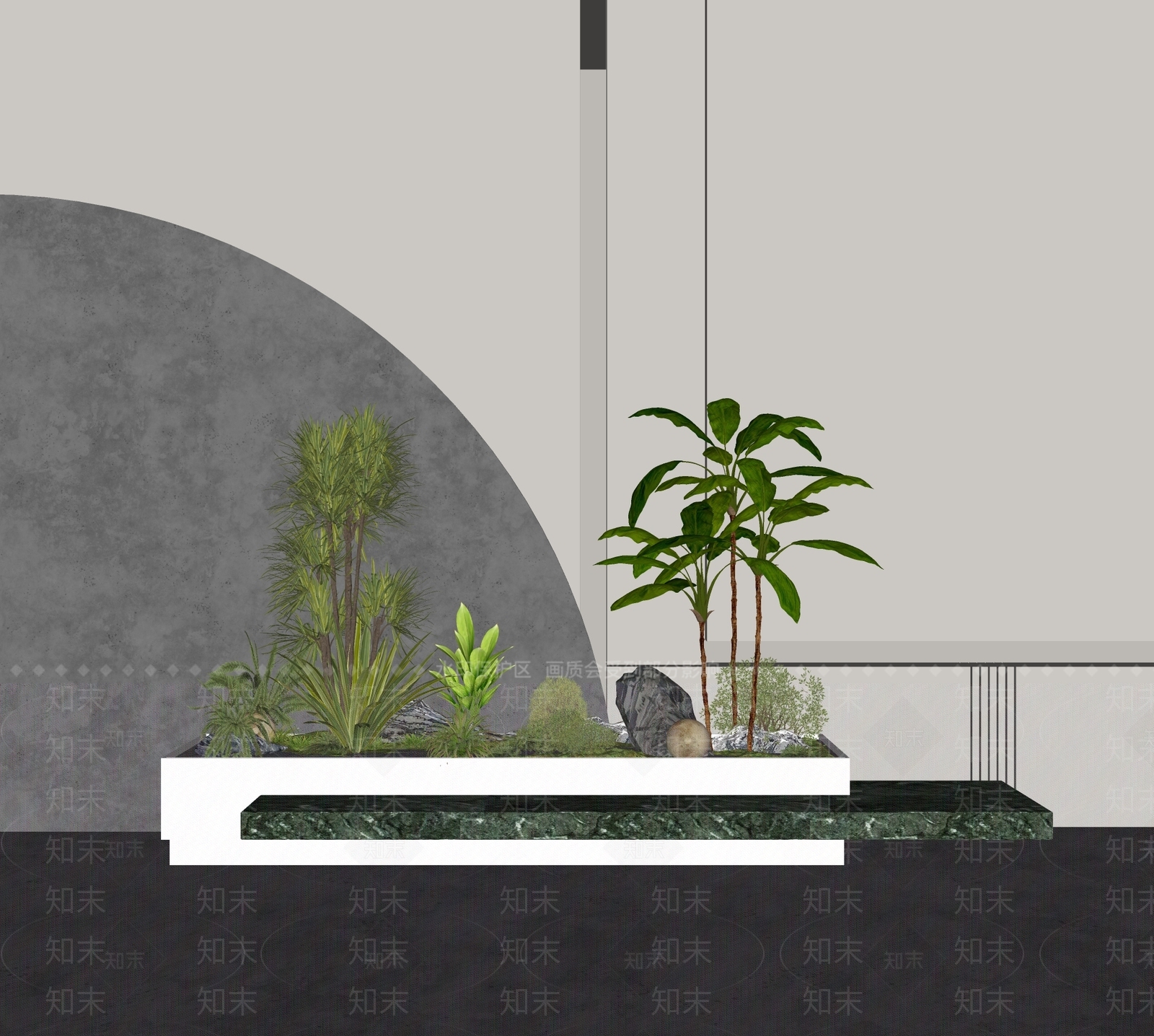 植物组合SU模型下载【ID:1170846620】