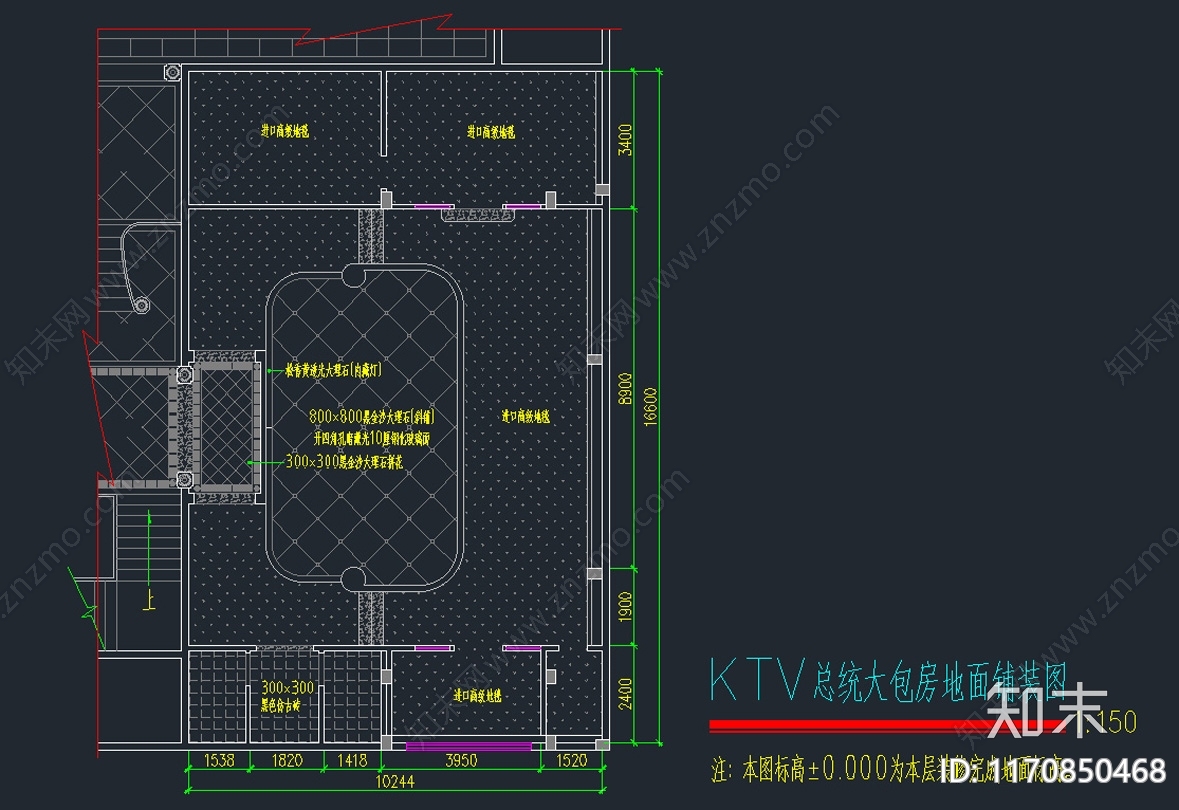 美式欧式KTV施工图下载【ID:1170850468】