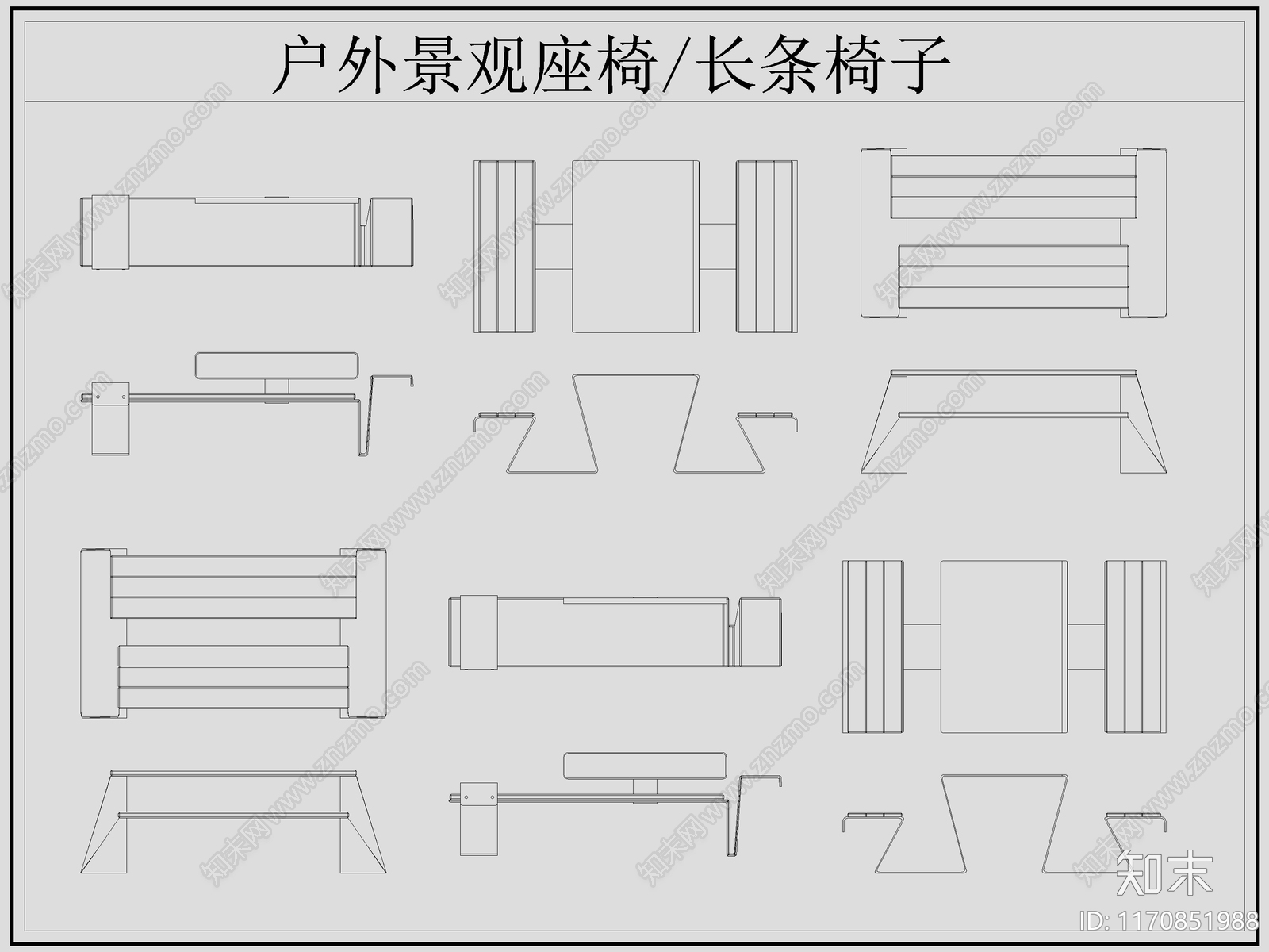 现代椅子施工图下载【ID:1170851988】