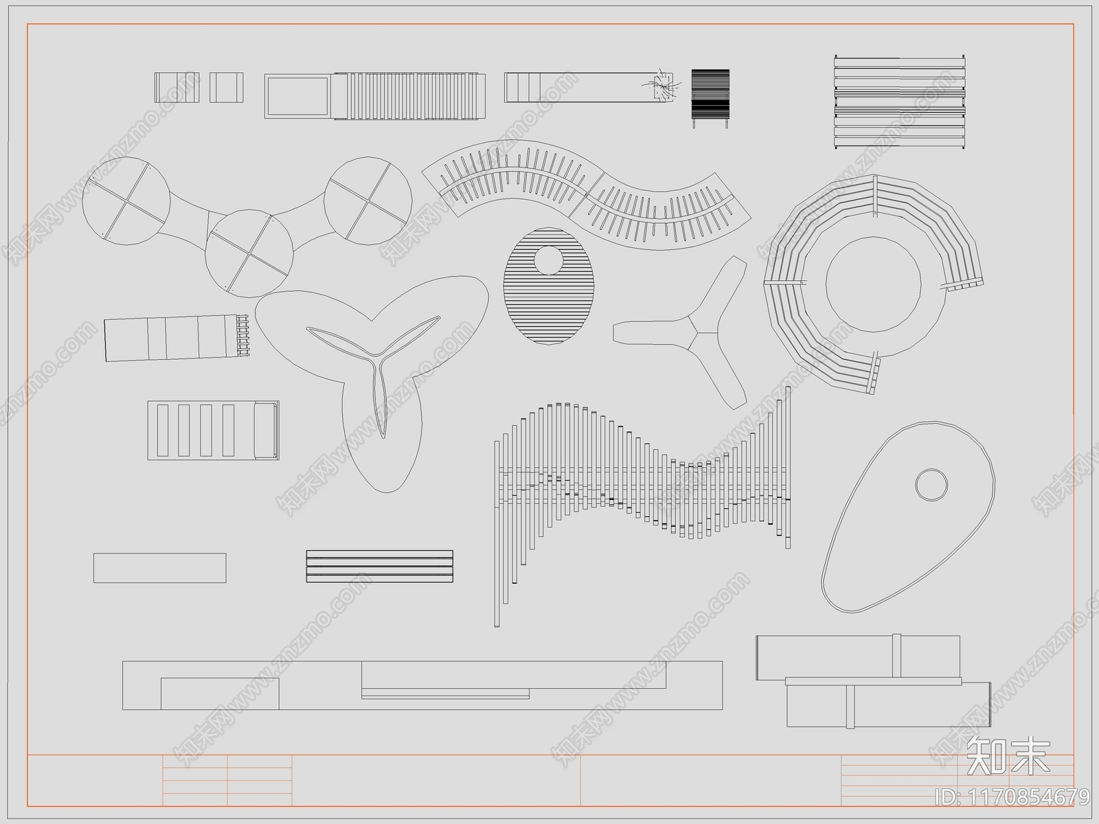 现代椅子施工图下载【ID:1170854679】