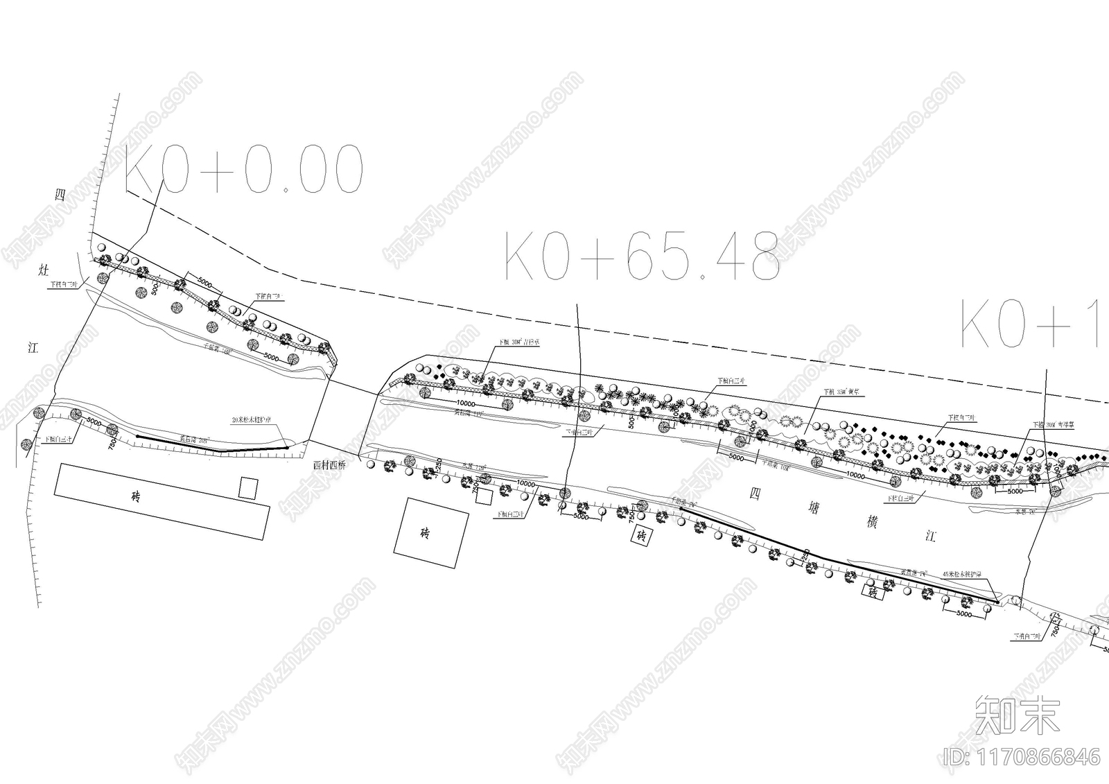 景观平面图cad施工图下载【ID:1170866846】