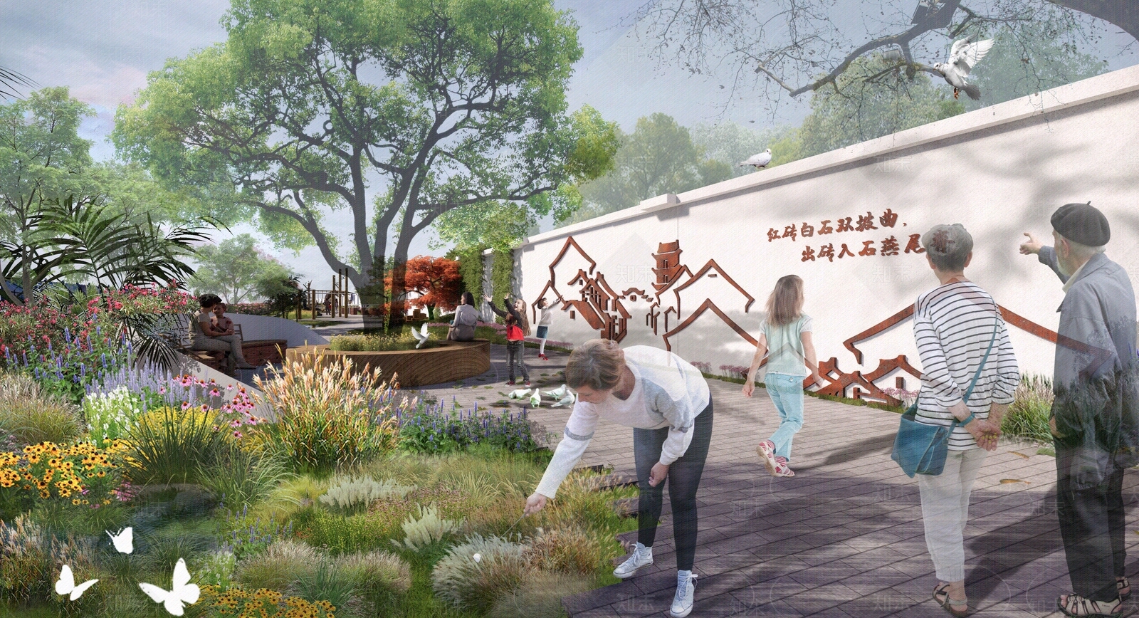 现代街道外景贴图下载【ID:1170869157】